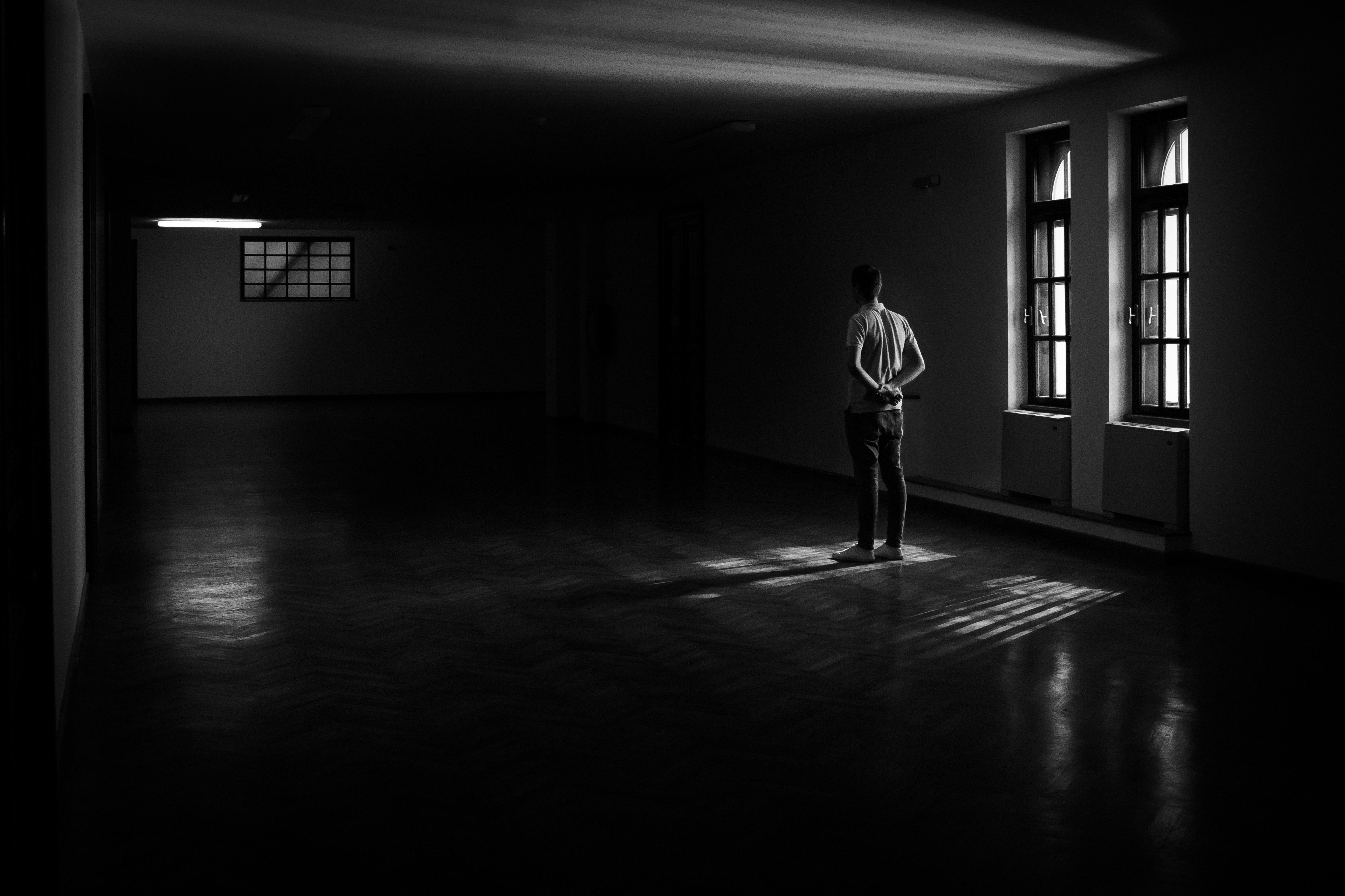 5184x3456 #black and white, #person, #busted, #dark