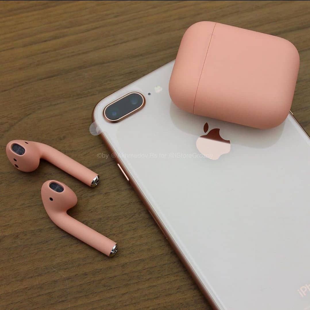 Win Free Airpods Pro GiveAWAY iPhone8Plus Rose Gold Rose AirPods