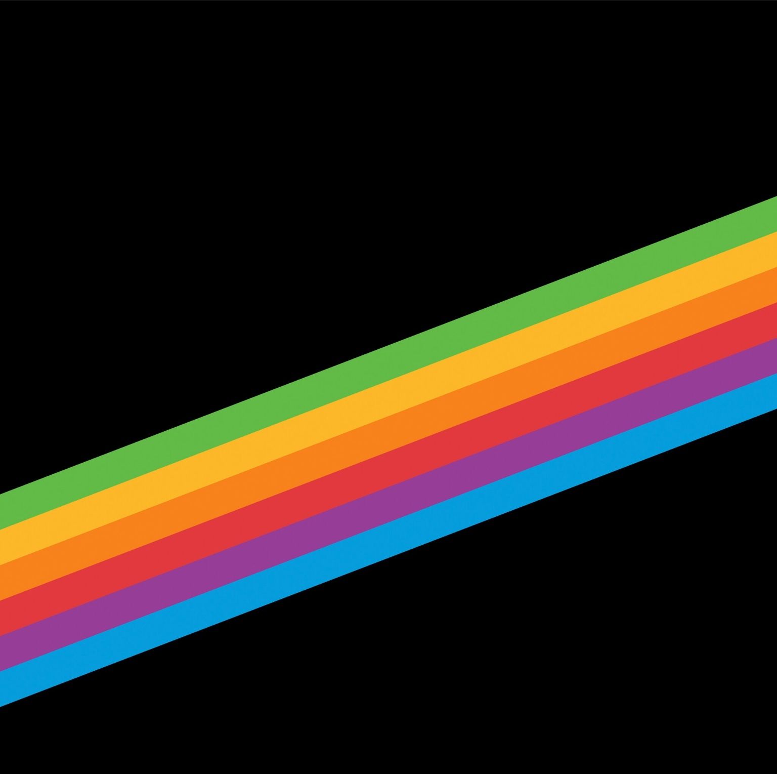 Black Rainbow Stripe. Ios 11 wallpaper, Rainbow wallpaper, Retina