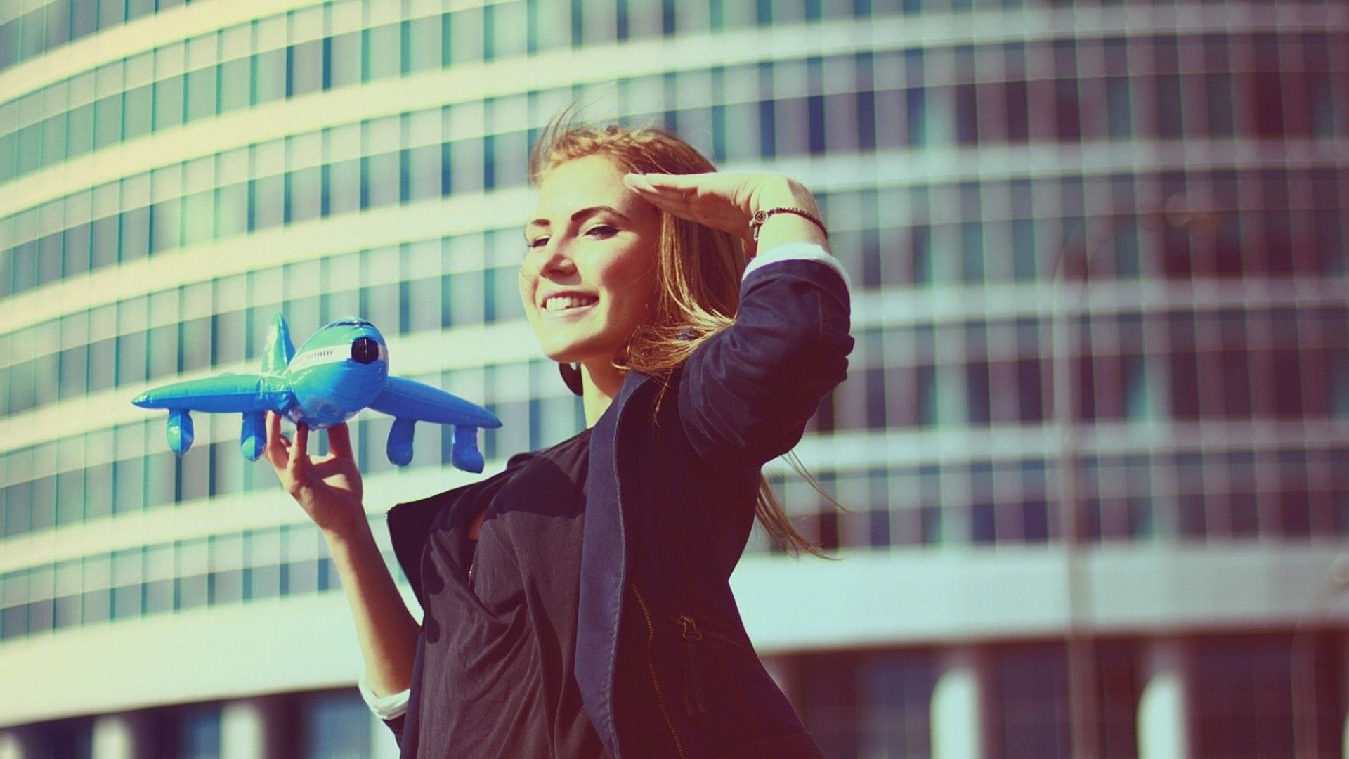 women, air, hostess wallpaper