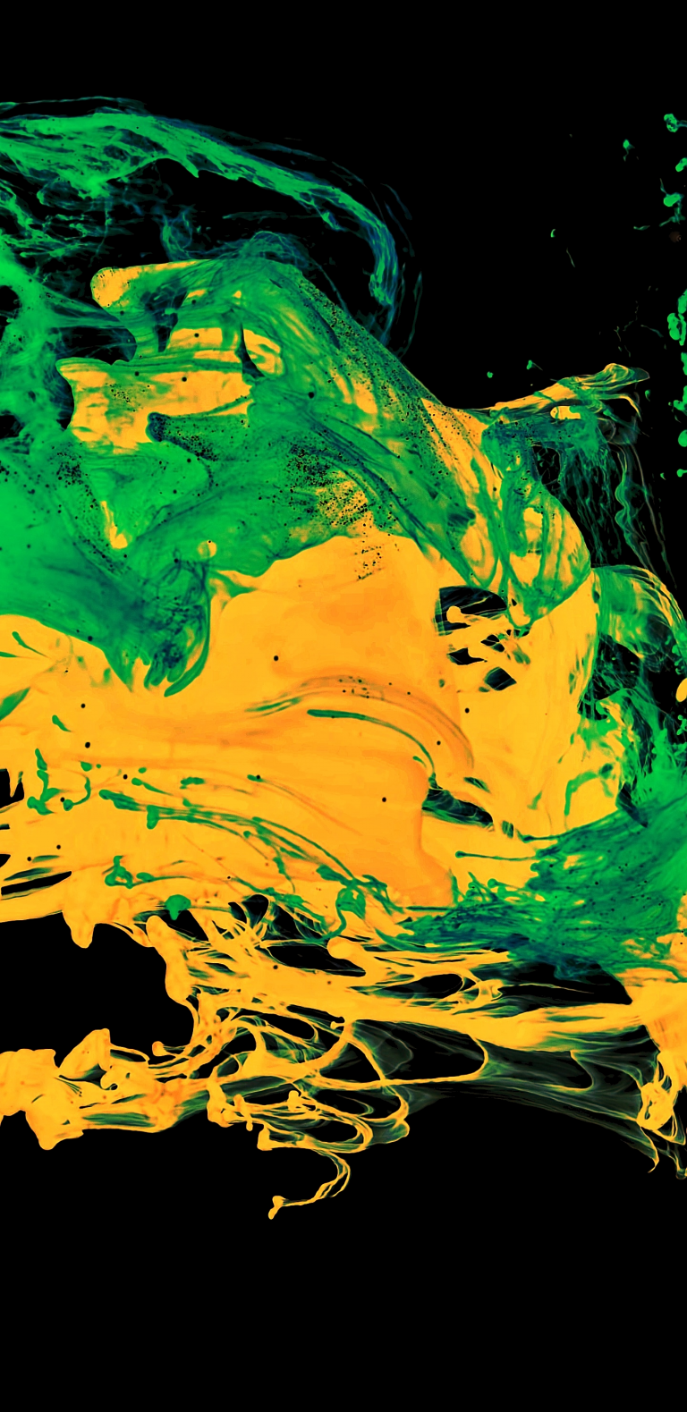 OLED IPhone 11 Pro Green Wallpaper IDownloadBlog Paint Splatter