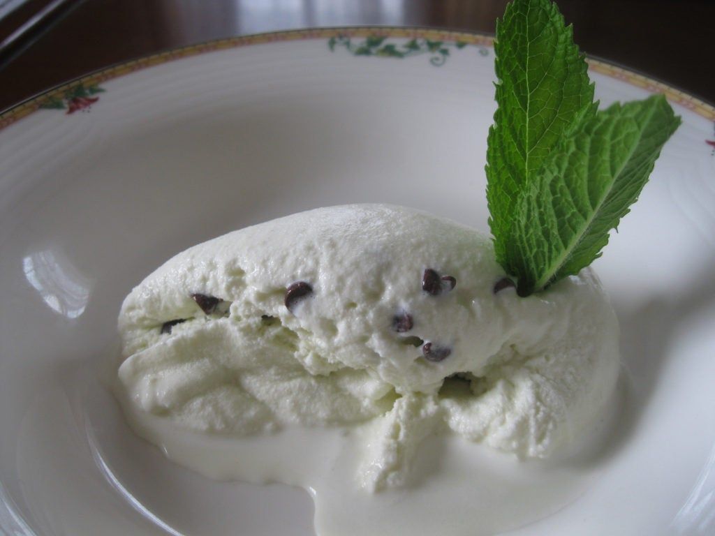 Recipe: Mint Chocolate Chip Ice Cream Made With Fresh Mint. North