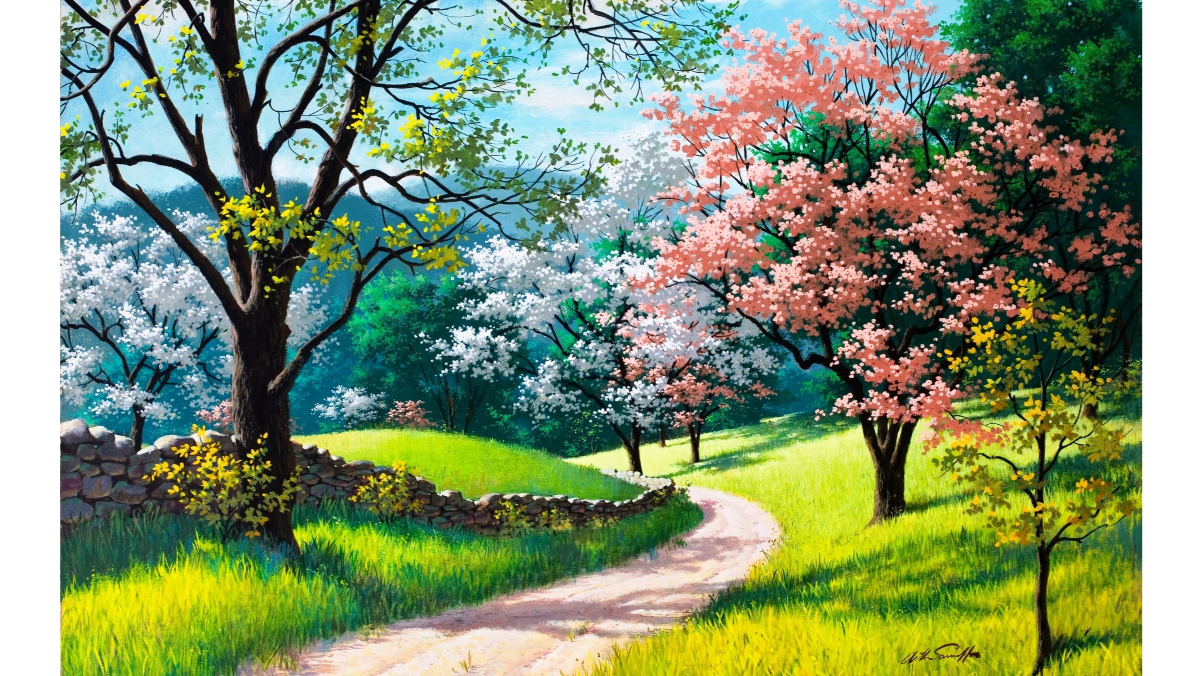 Featured image of post Spring Landscape Wallpaper 4K