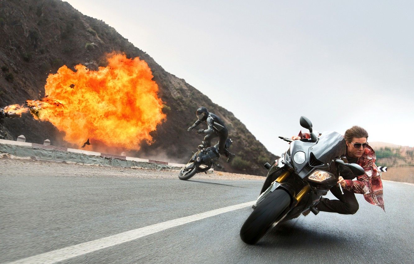 Wallpaper crash, the explosion, motorcycles, speed, chase, frame