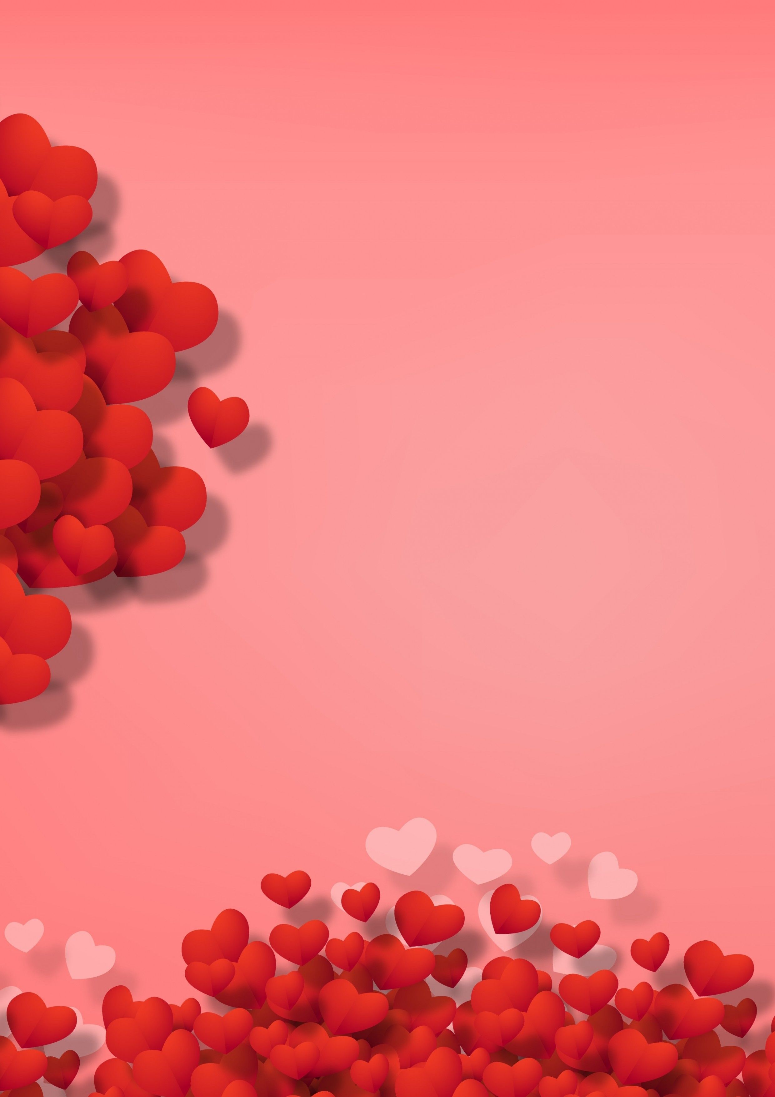 Download 2480x3508 Hearts, Digital Art, Cute Wallpaper