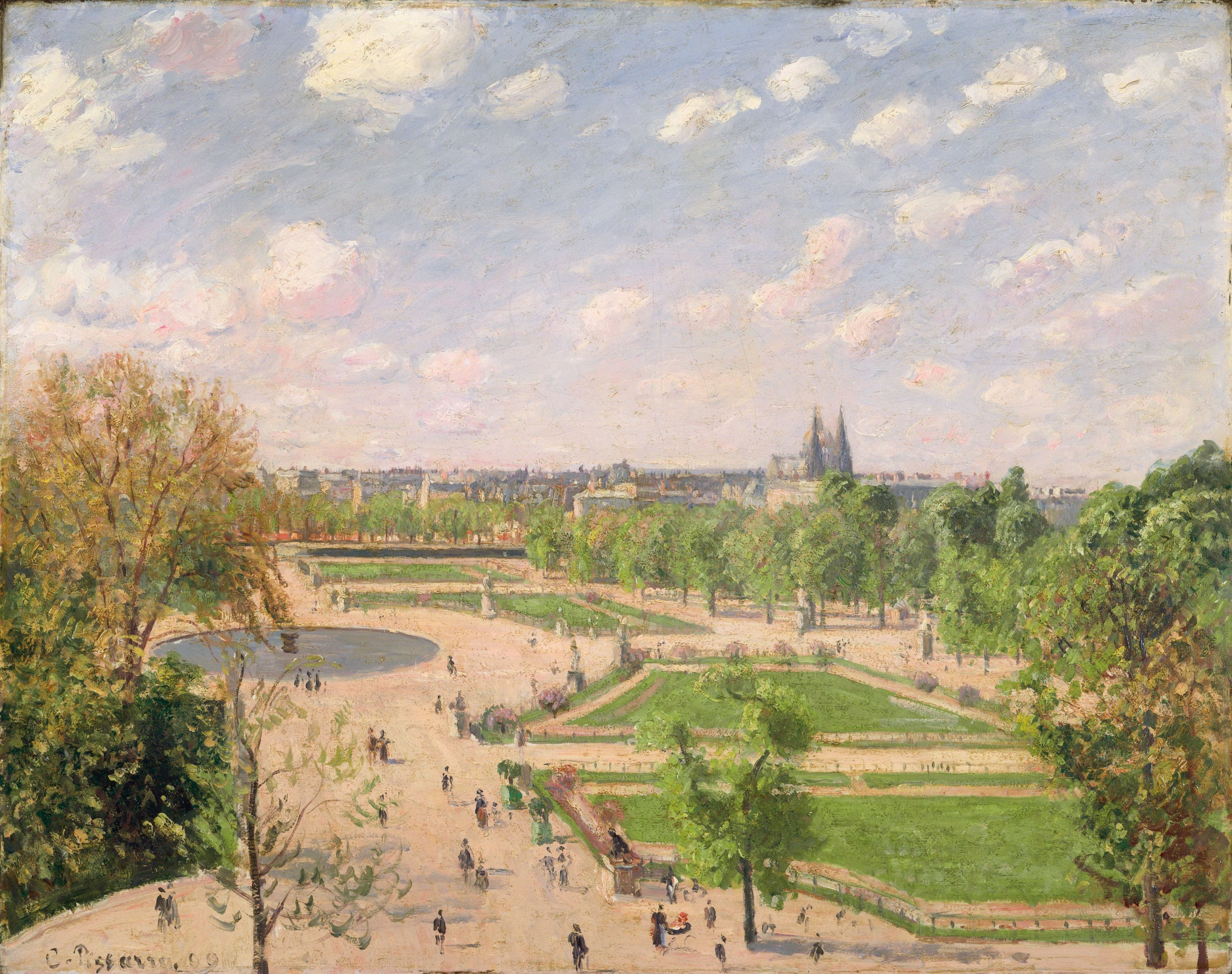 Wallpaper Paris France Camille Pissarro, The Garden of 3755x2968