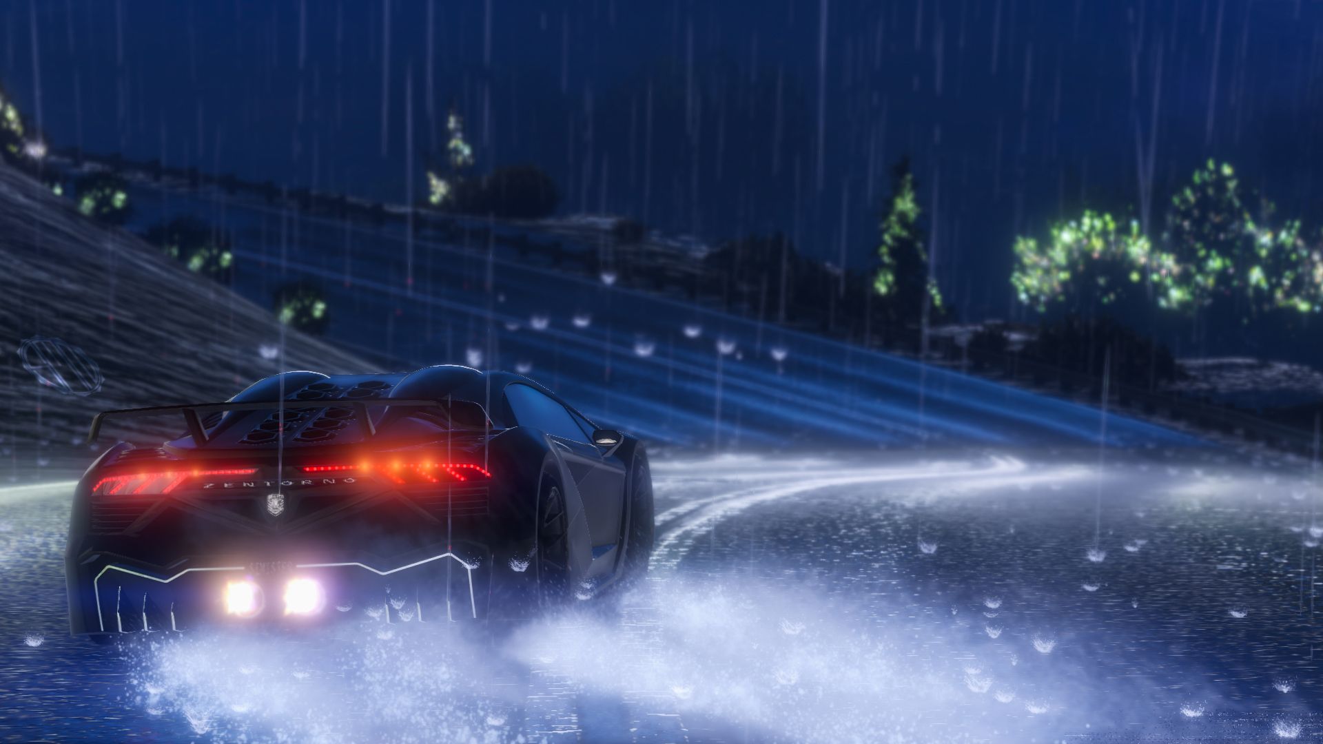 Zentorno gettin' silly in a thunderstorm