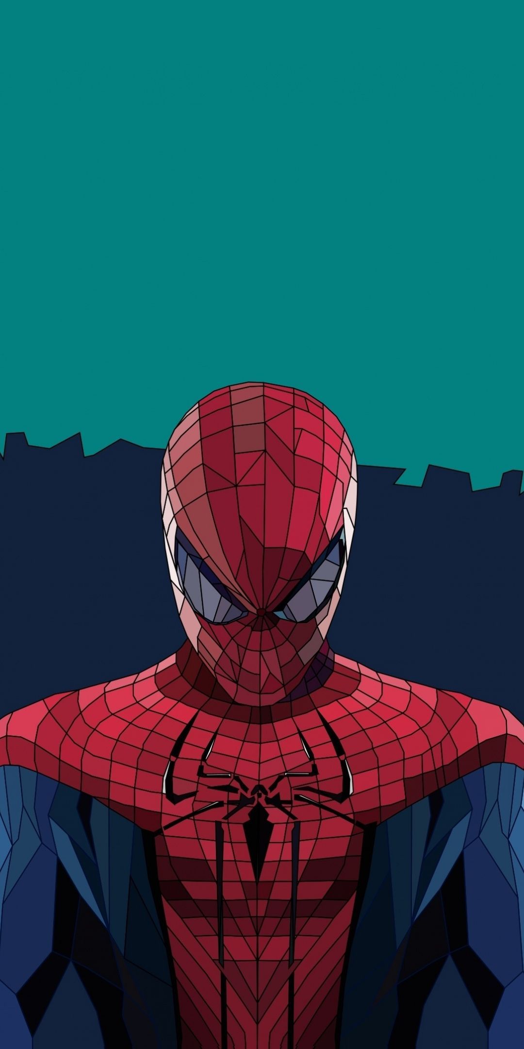 Download 1080x2160 Wallpaper Spider Man, Low Poly, Art, Honor 7X