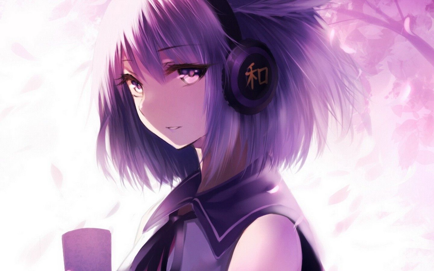 Purple Hair Anime Girl Wallpapers - Wallpaper Cave