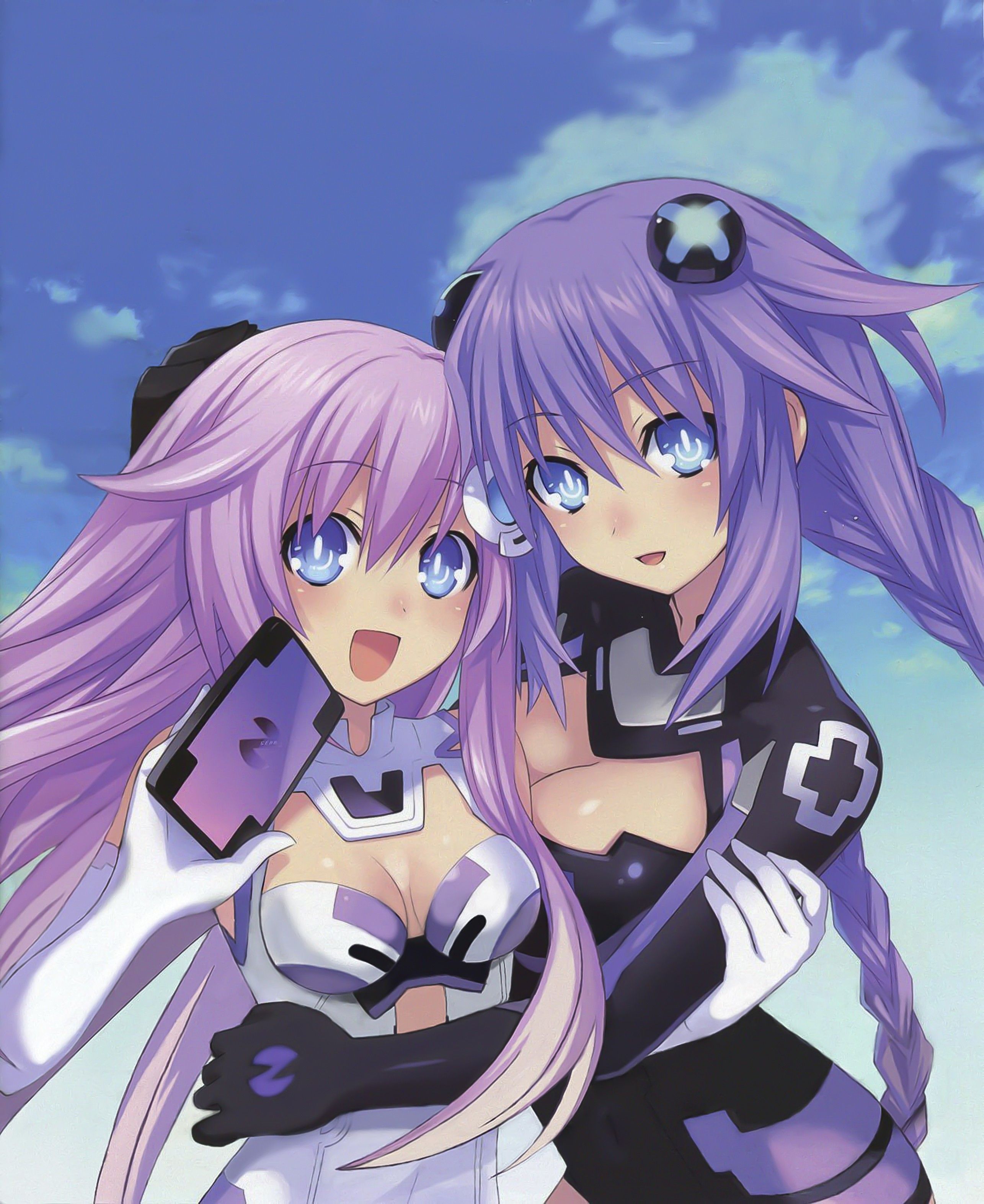 Nepgear Girls With Pink And Purple Hair, Download