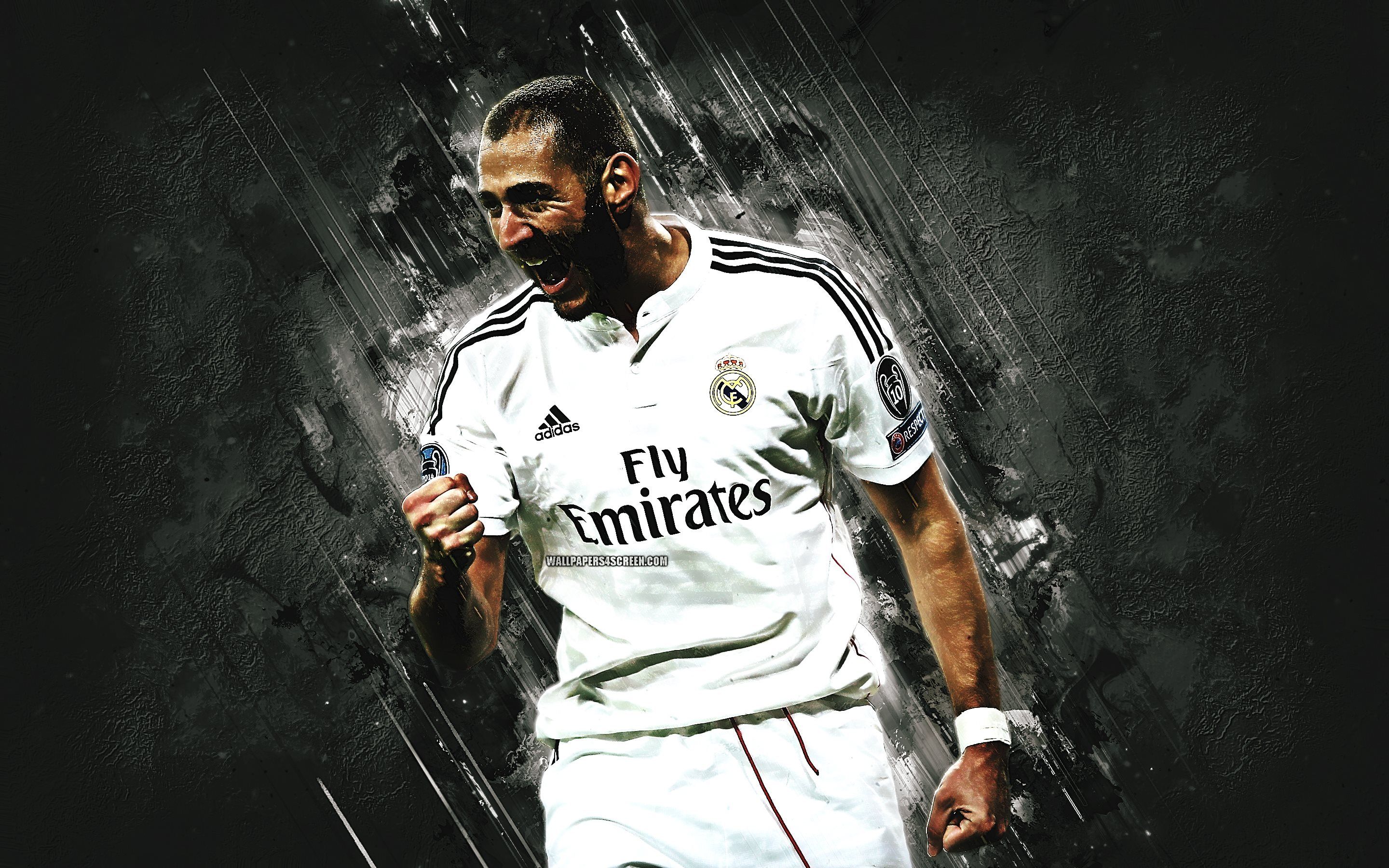 Download wallpaper Karim Benzema, grunge, Real Madrid FC, french