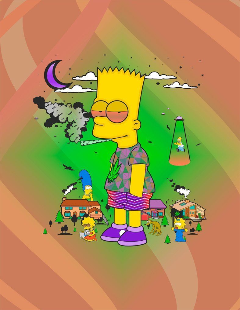 Simpsons Weed Wallpaper Free Simpsons Weed Background
