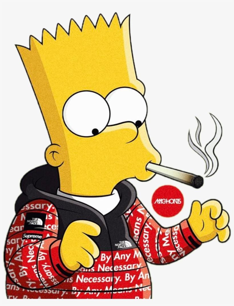 Report Abuse Simpson Smoking Weed PNG Download