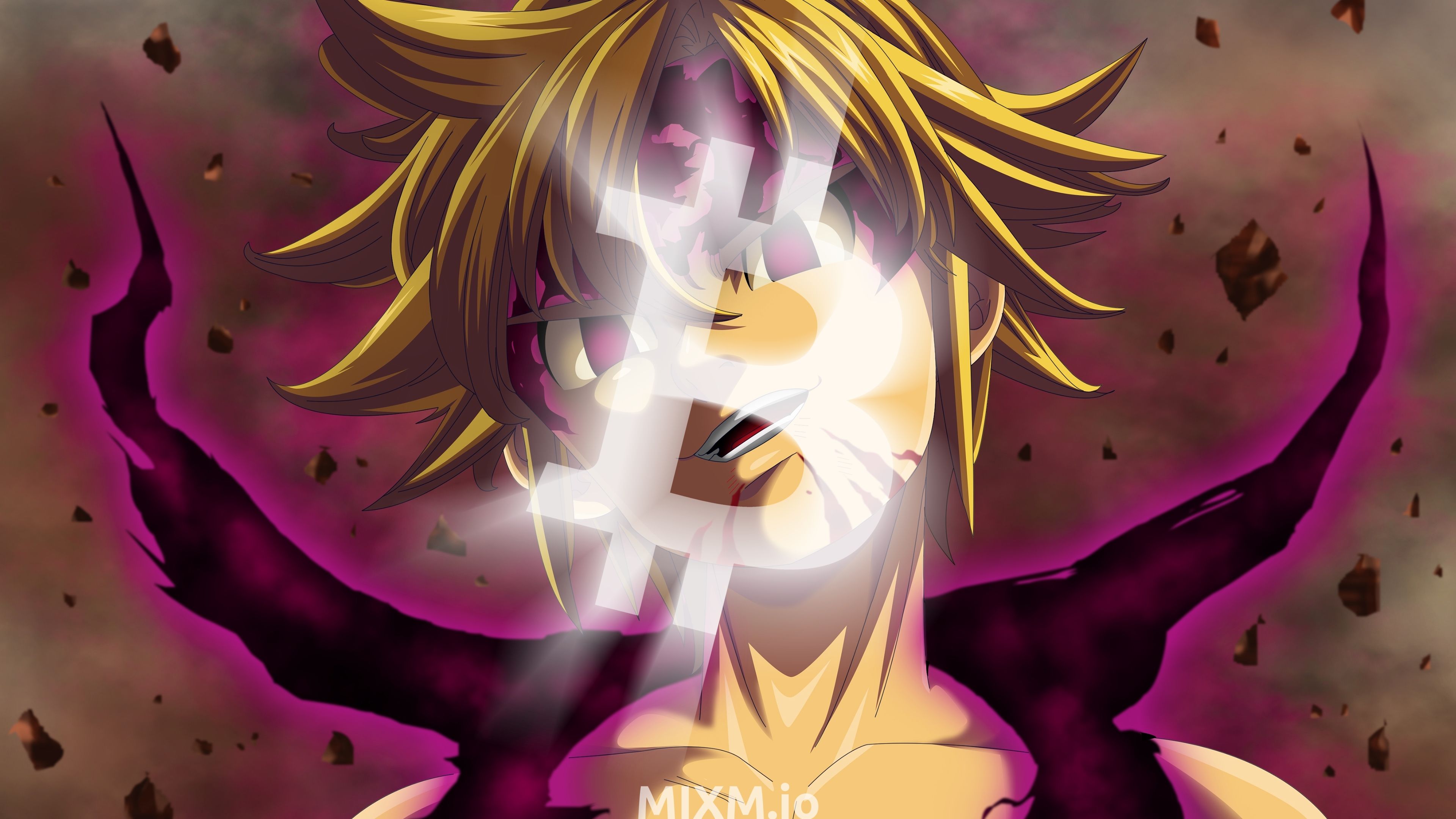 Bitcoin B White Seven Deadly Sins Meliodas Assault Mode Demon