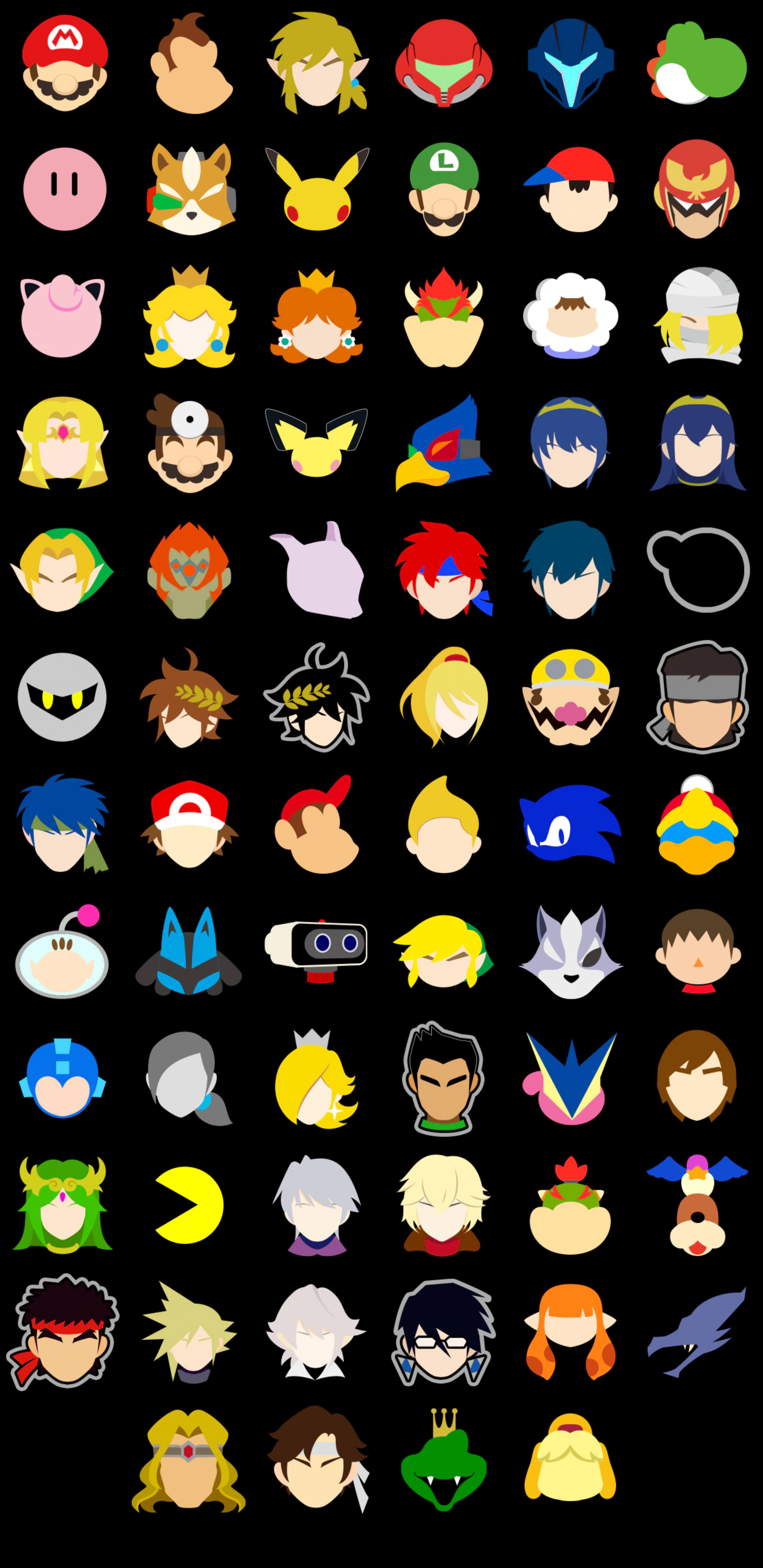 Smash Bros Stock icon Phone Wallpaper