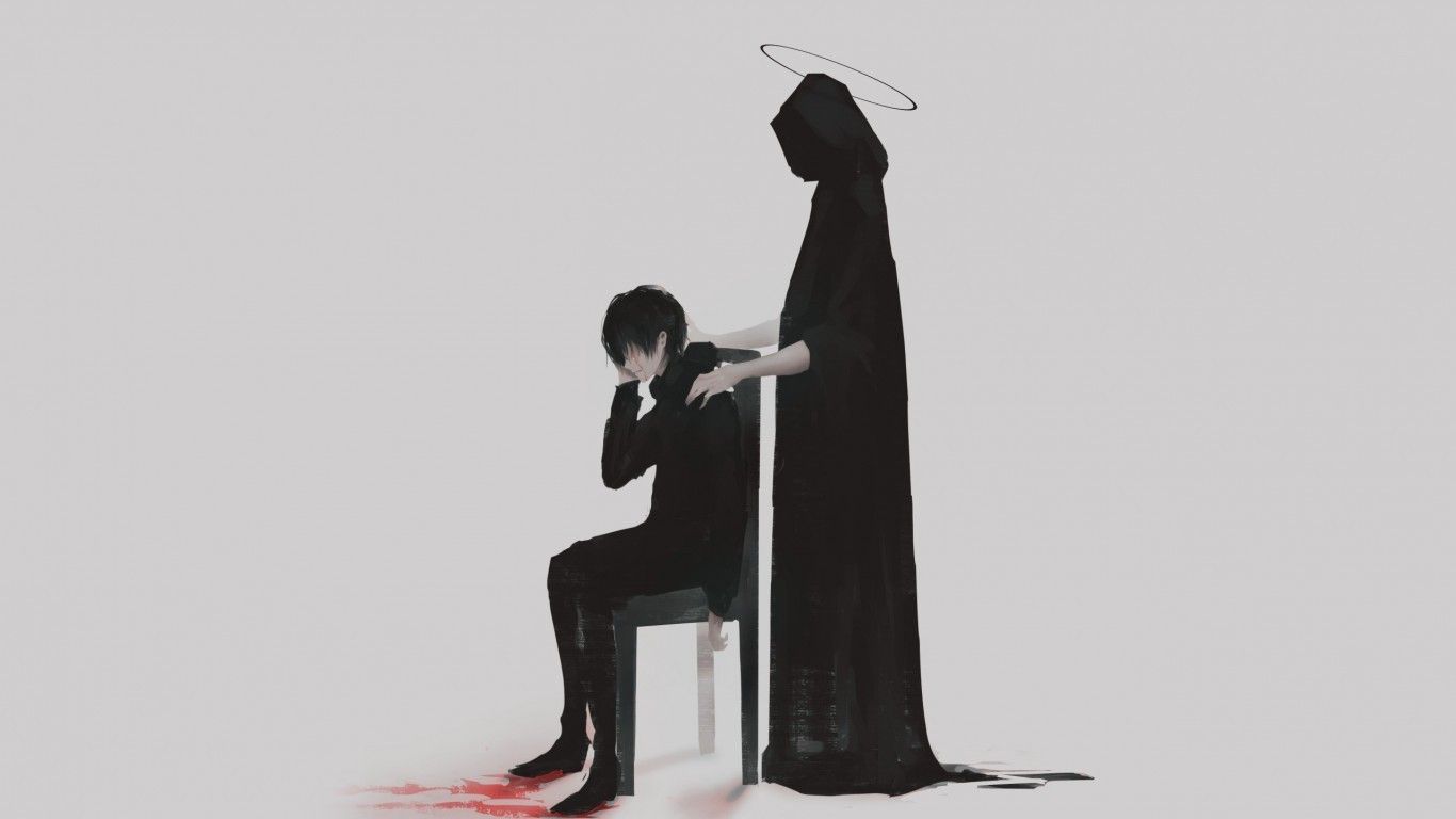 Anime Boy, The Reaper, Sad Boy Wallpaper Sad, HD