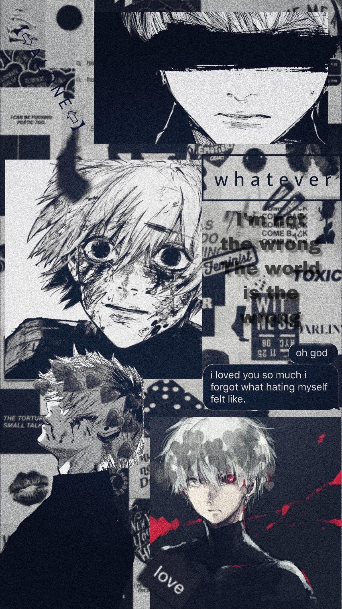 Ken Kaneki, aesthetic, Tokyo Ghoul, manga, anime, HD phone wallpaper