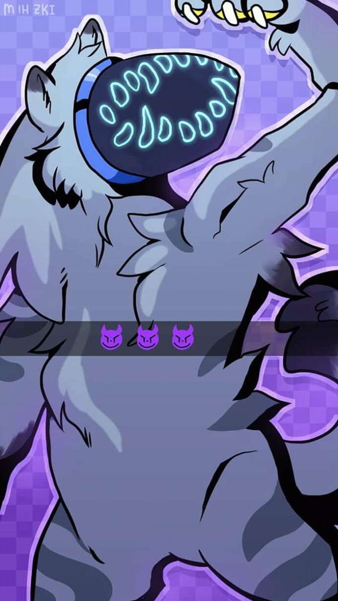 Draw a phone wallpaper of your furry character