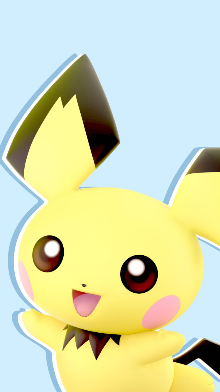 L O V E L Y Pichu Phone Wallpaper ↳ Requested By Bros