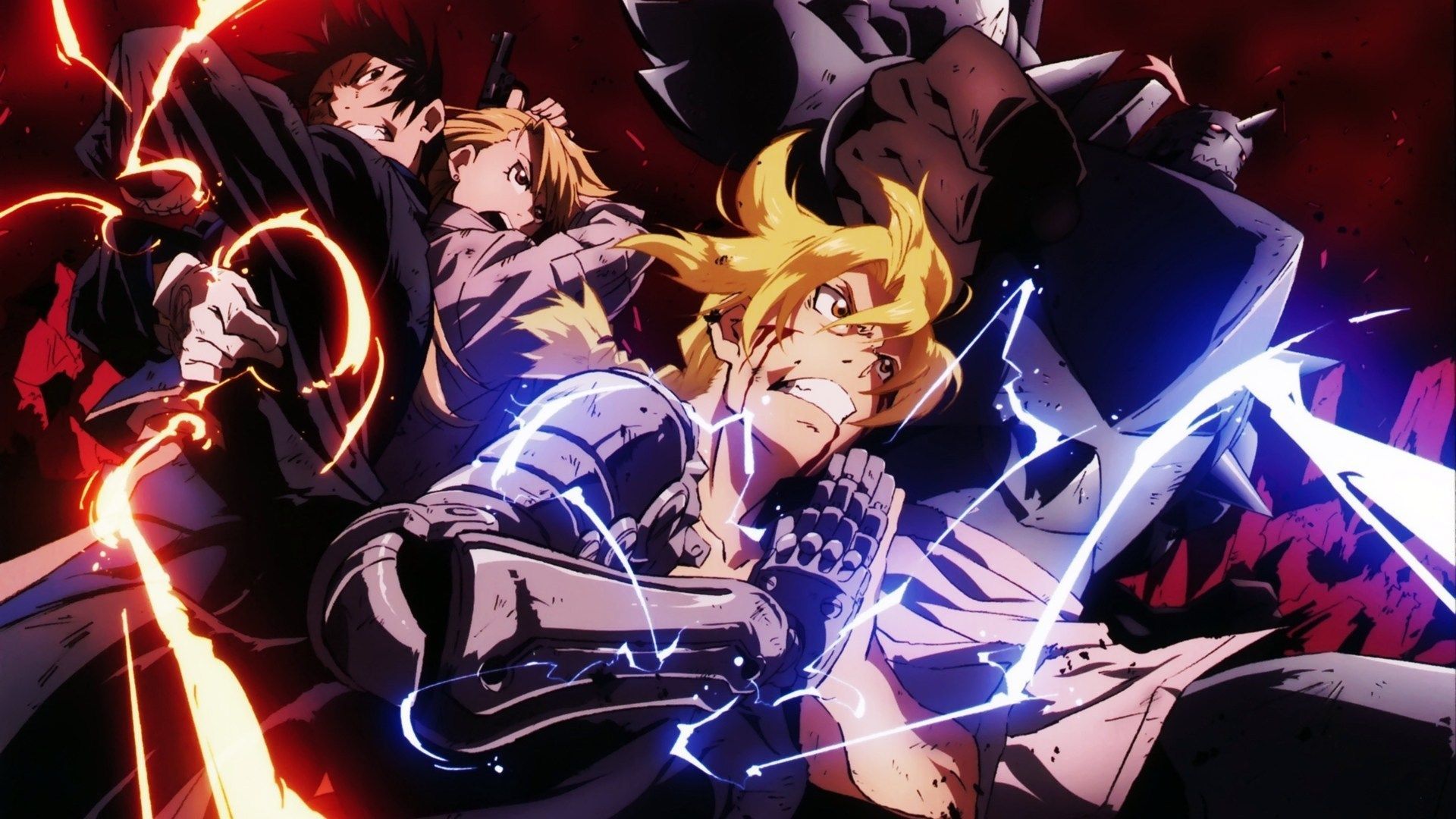 Alphonse Elric, Edward Elric, Fullmetal Alchemist, Riza Hawkeye