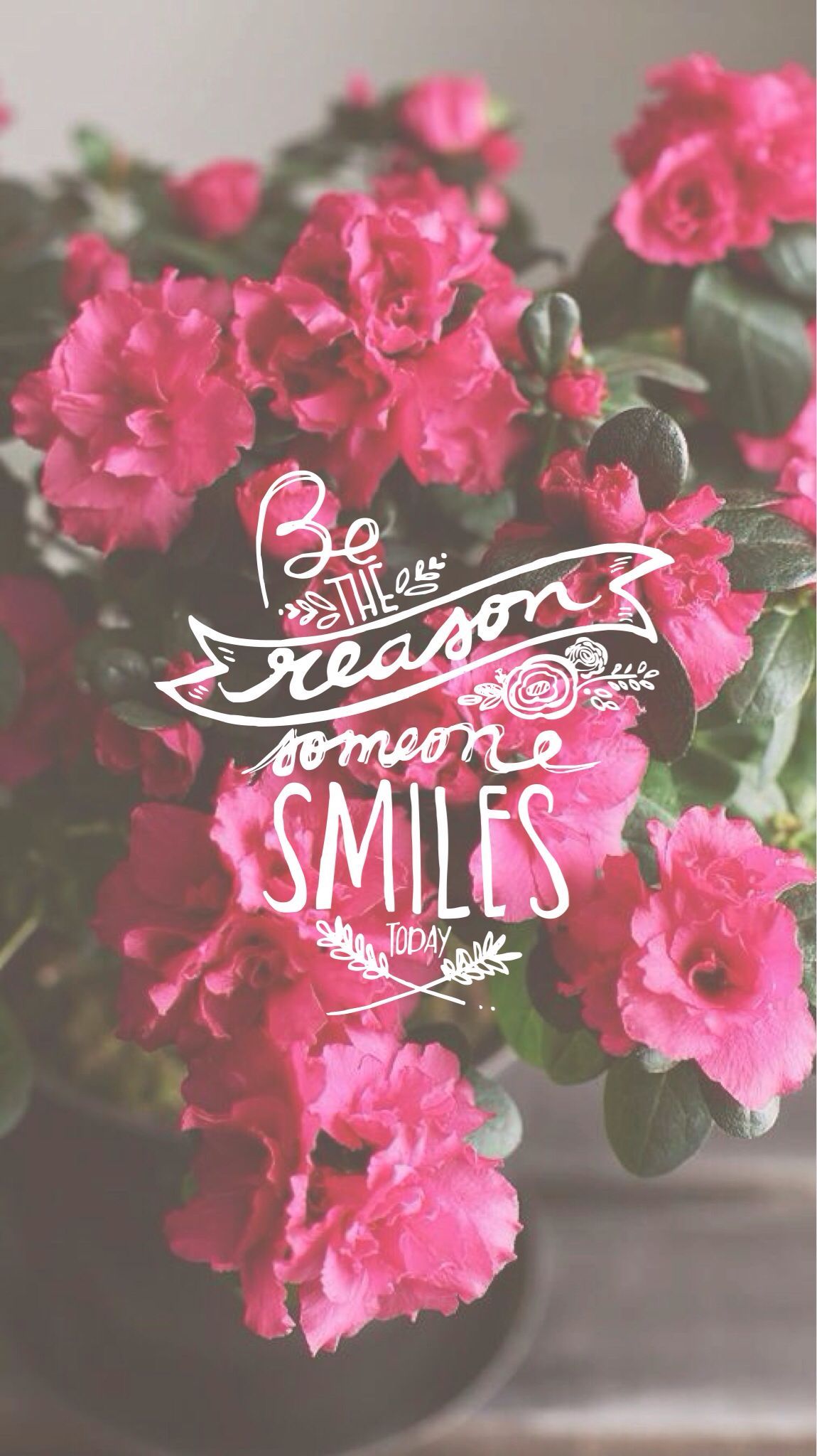 Be The Reason Someone Smiles Download more floral #Spring