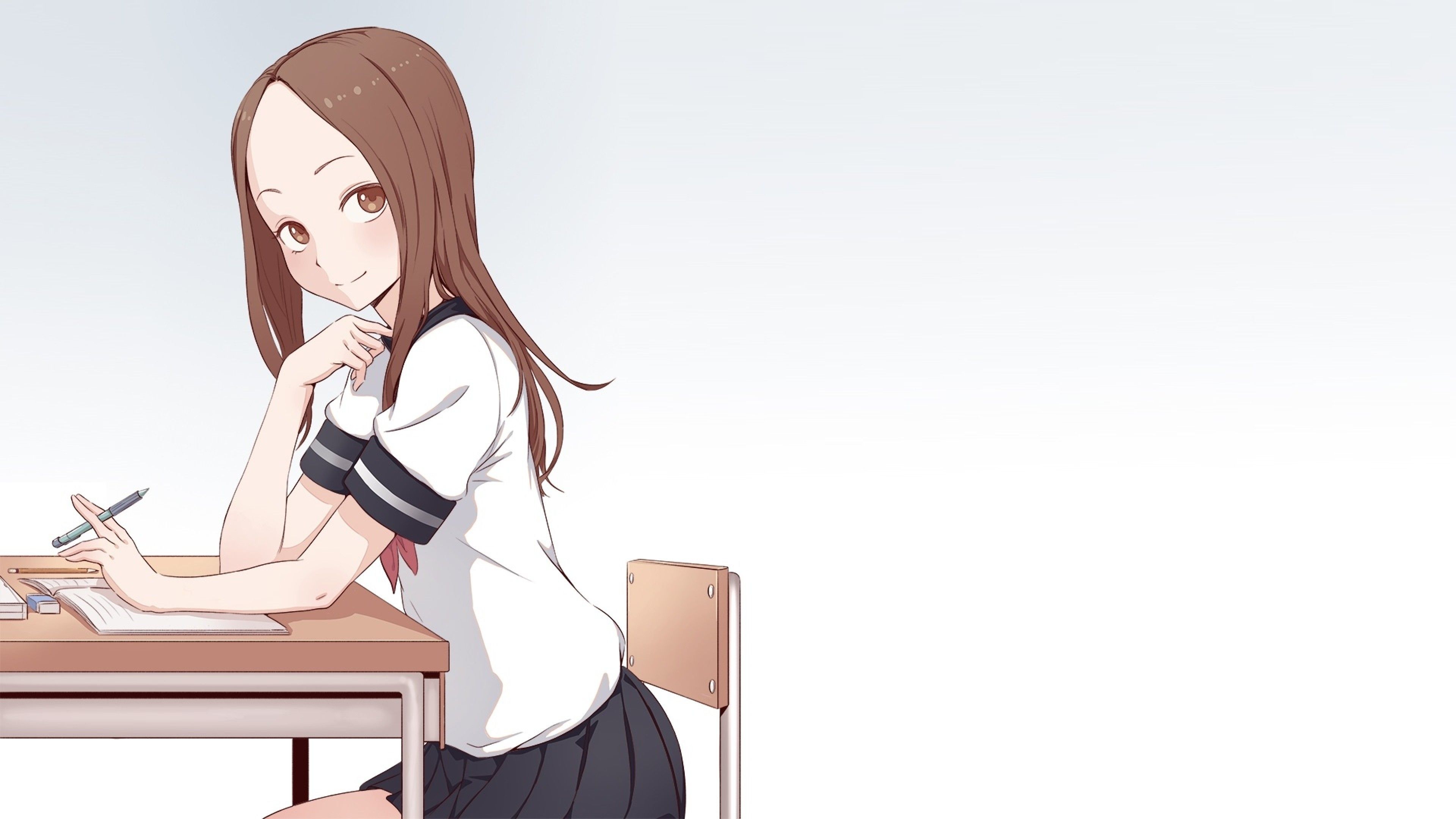 Download 3840x2160 Takagi San, Karakai Jouzu No Takagi San, Chair