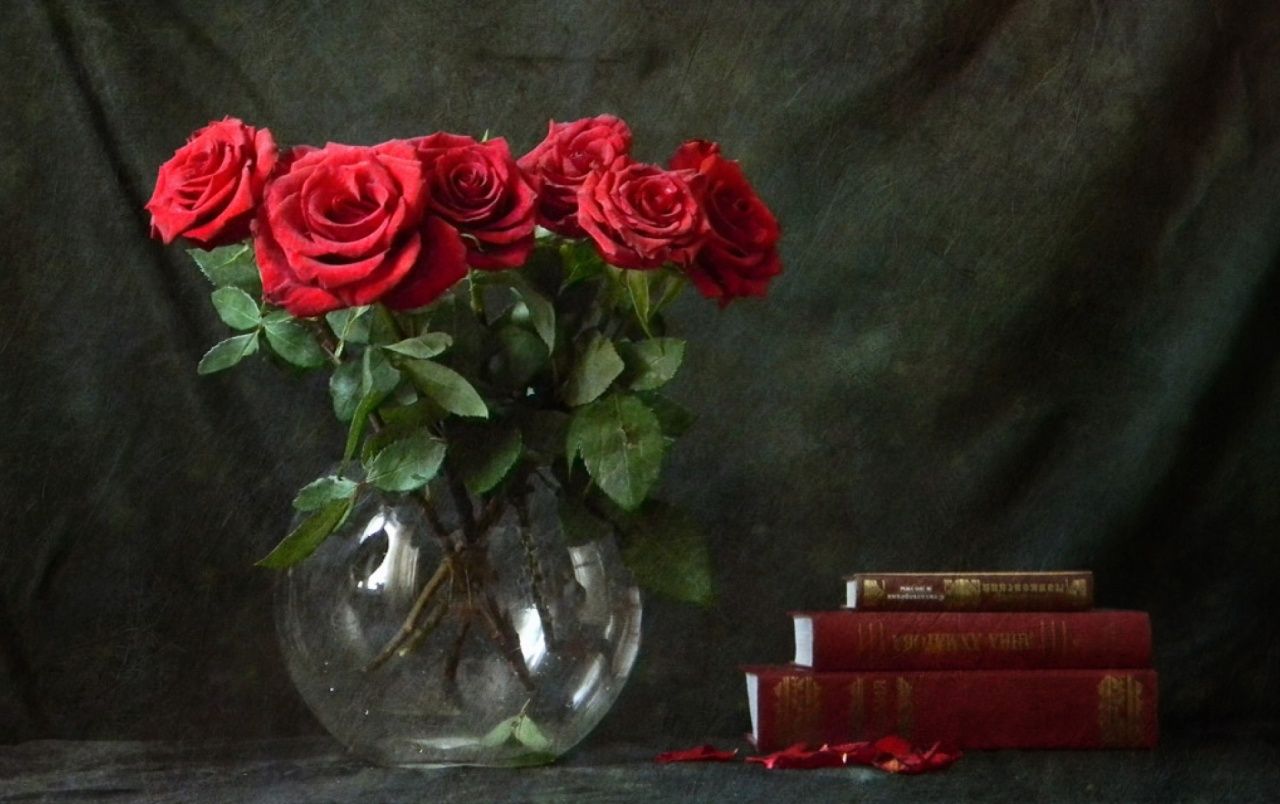 Red Roses & Books wallpaper. Red Roses & Books