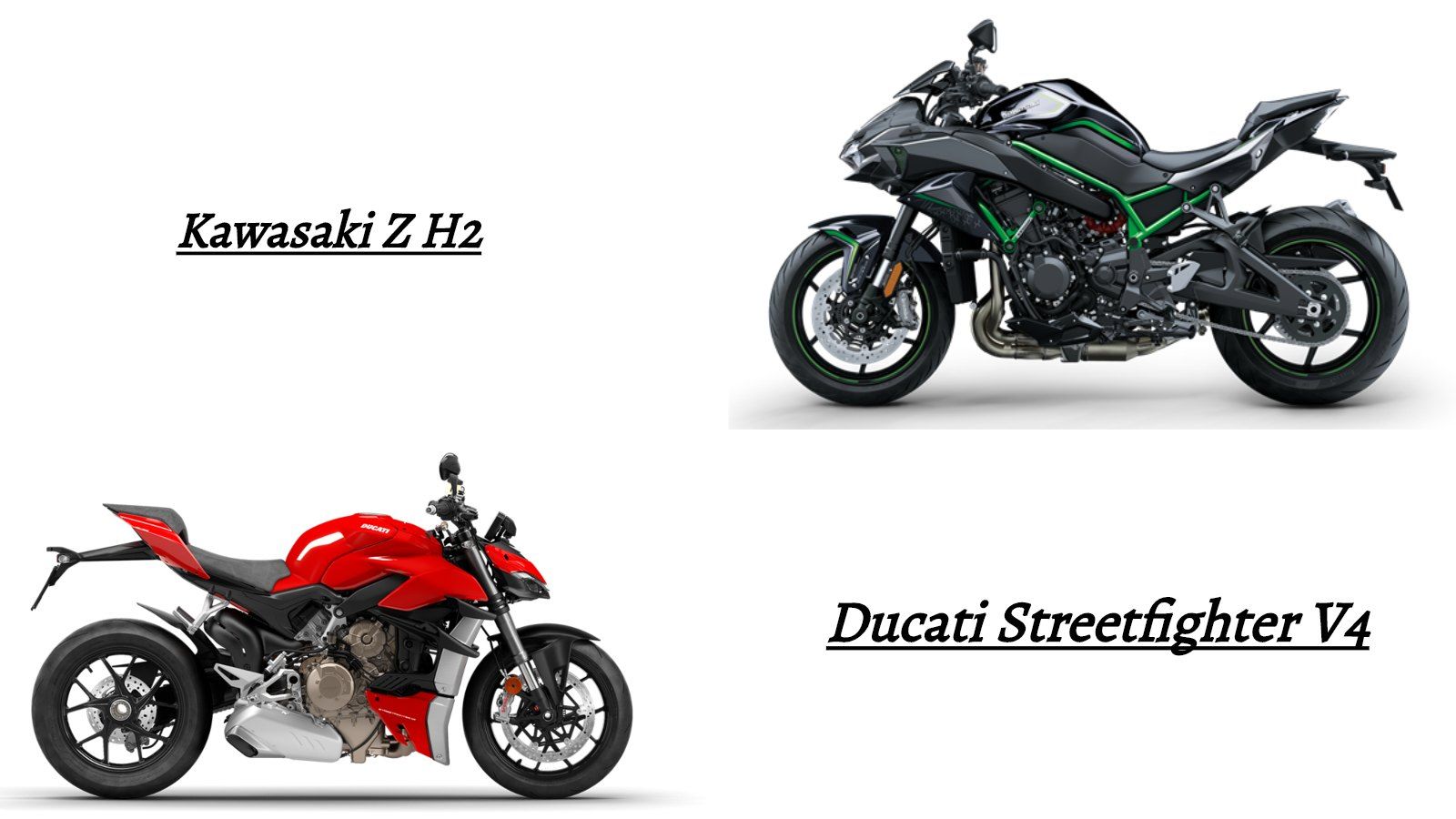 Comparison: Kawasaki Z H2 Vs Ducati Streetfighter V4
