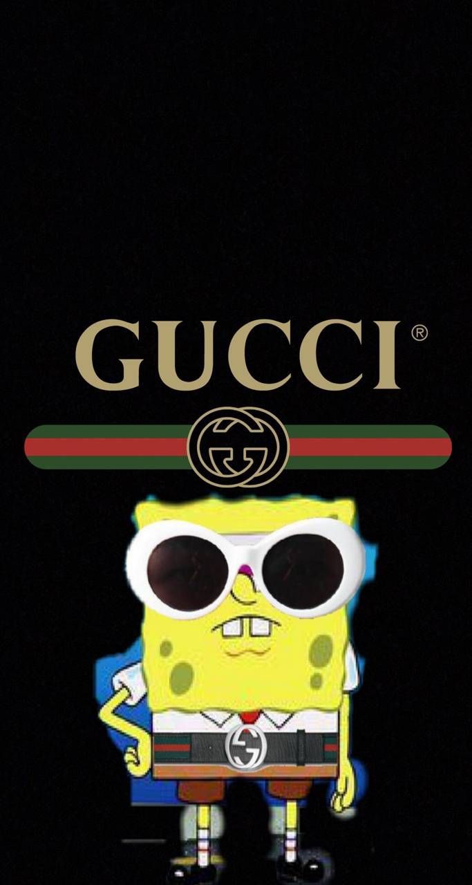 Download Gucci spongebob Wallpaper by MasterSasuke1 now. Brows. Funny iphone wallpaper, Spongebob iphone wallpaper, Cartoon wallpaper iphone