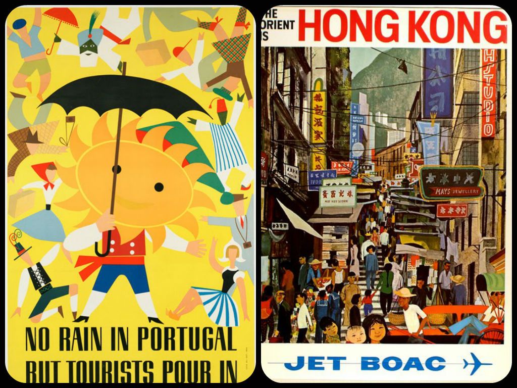 Vintage Travel Poster Wallpaper