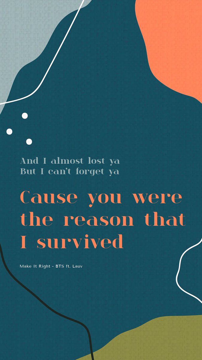 BTS Lyrics ⁷ you were the reason that I