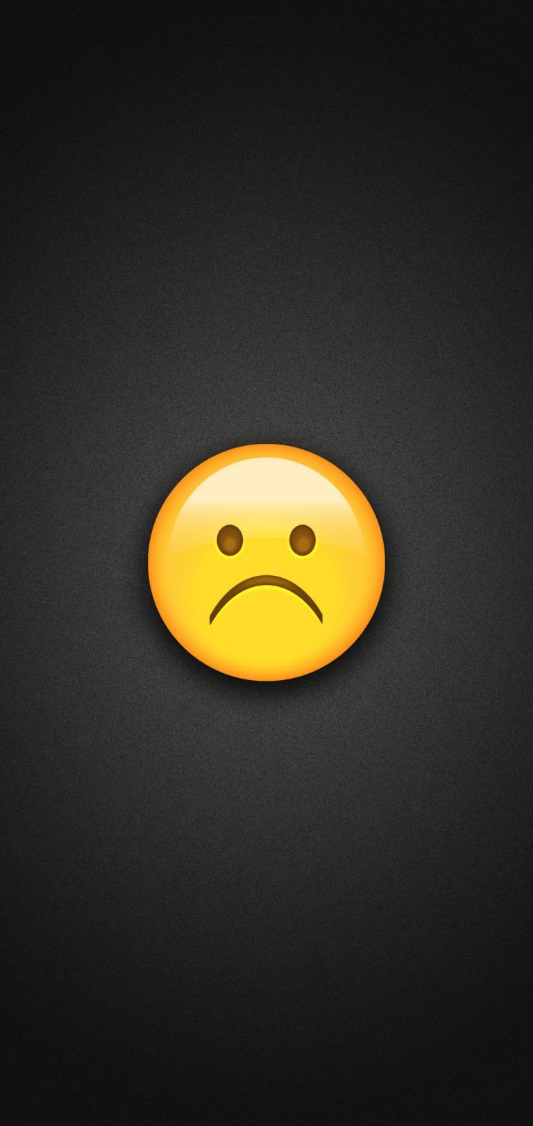Very Sad Emoji Phone Wallpaper