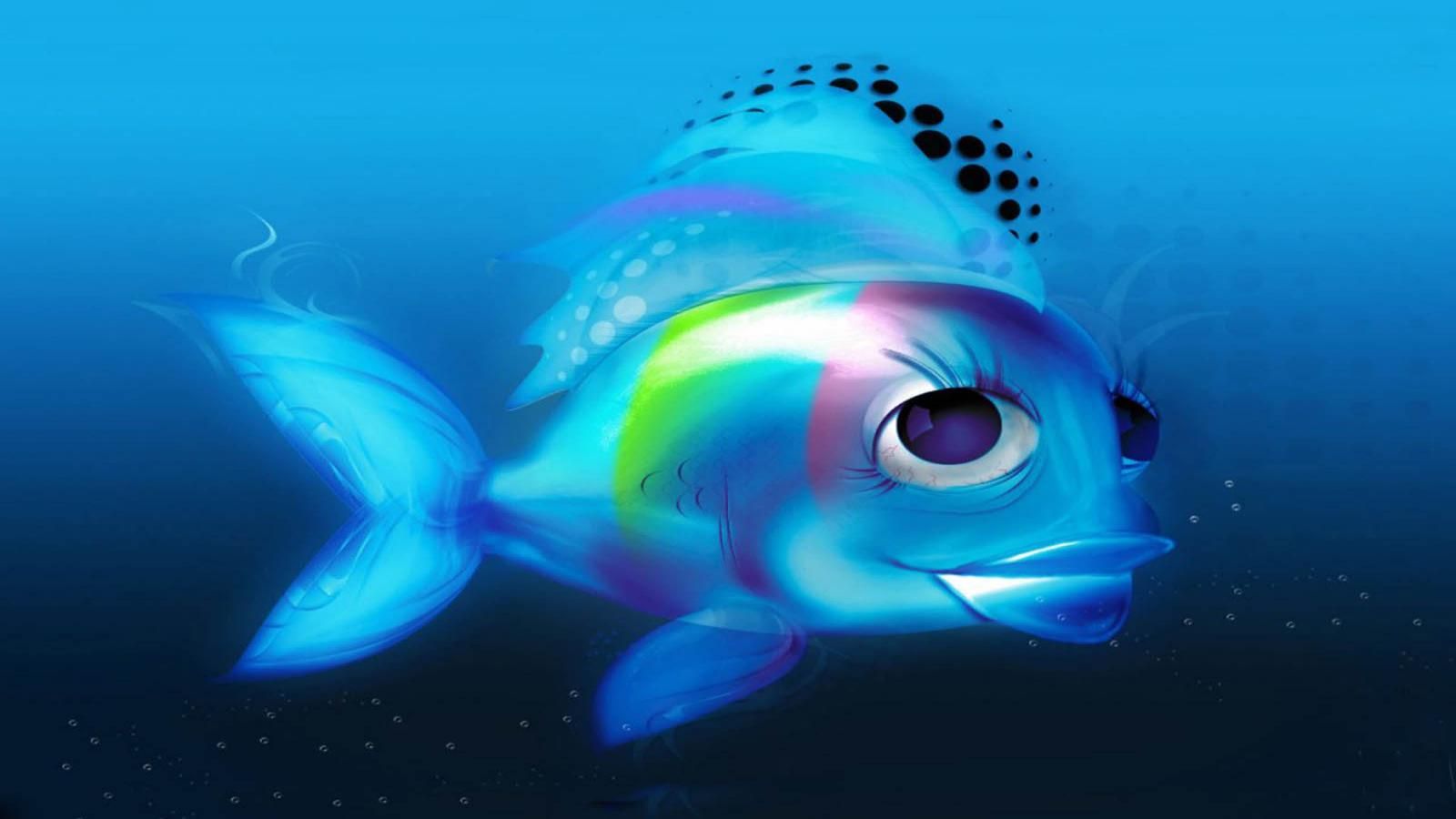 fish 3D wallpaper free download 3D fish wallpaper 2 1600×900