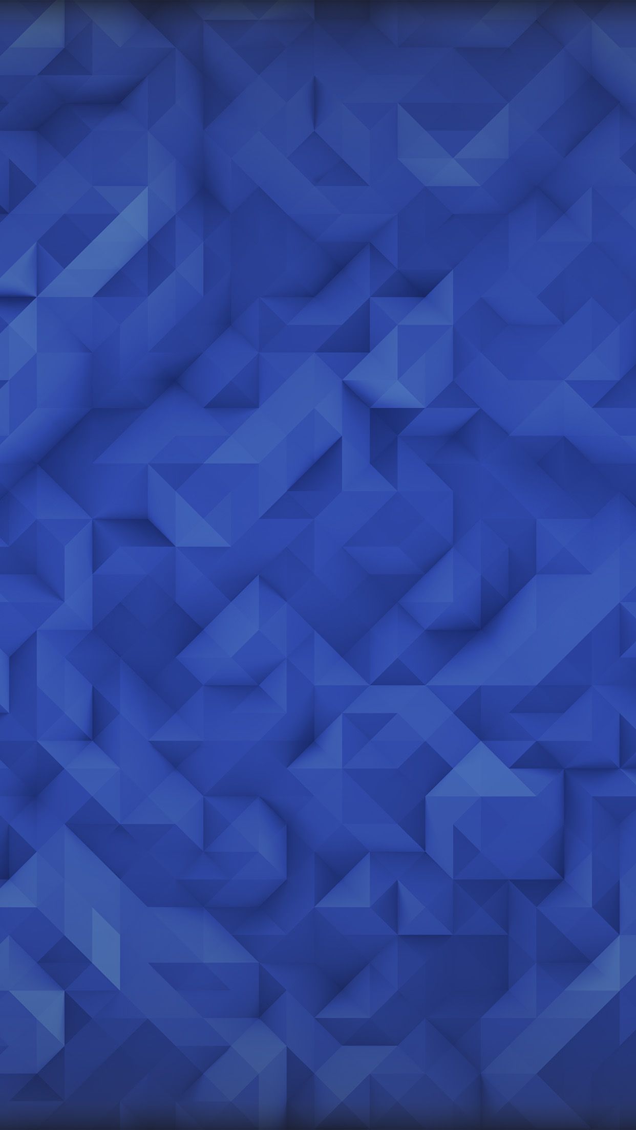 Polygon Art Blue Triangle Pattern Wallpaper