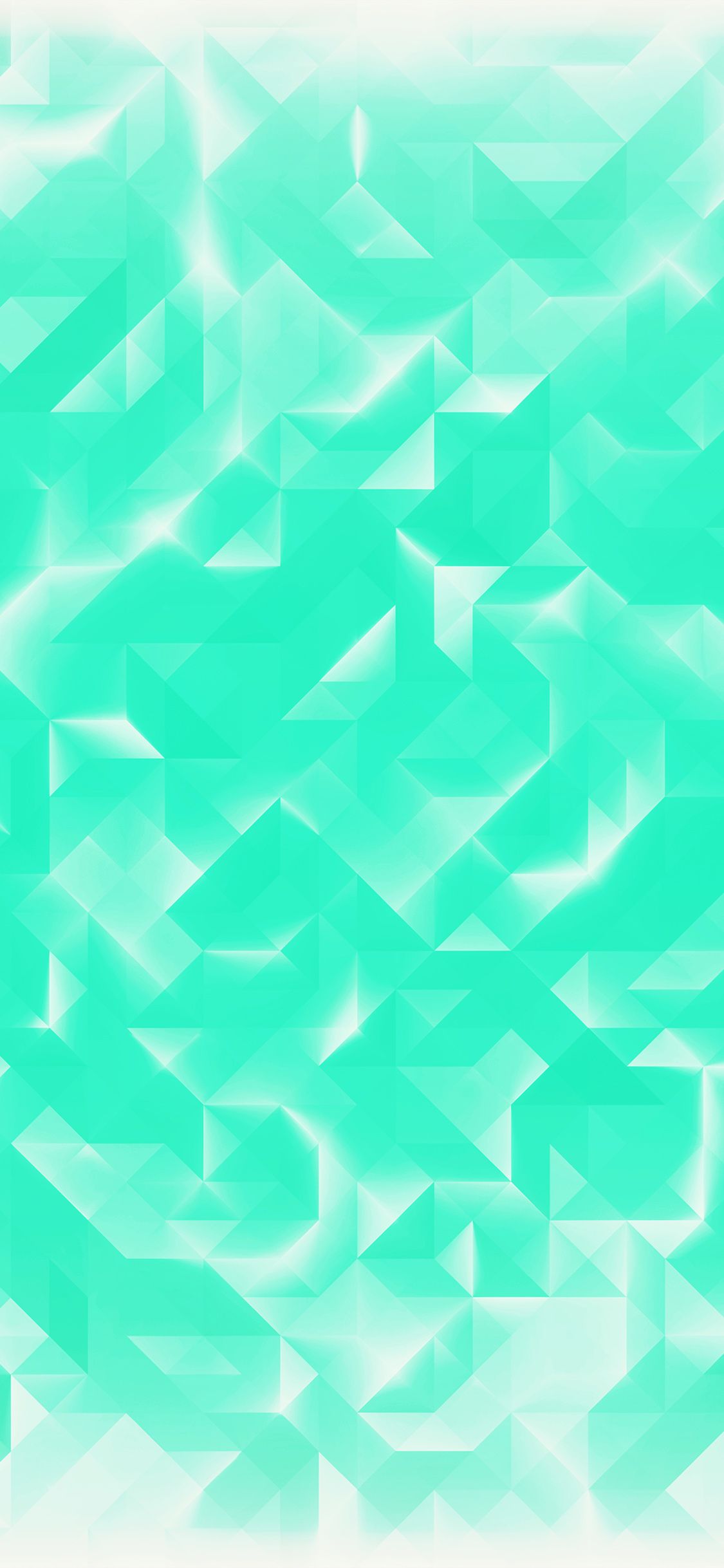 iPhone X wallpaper. green polygon white