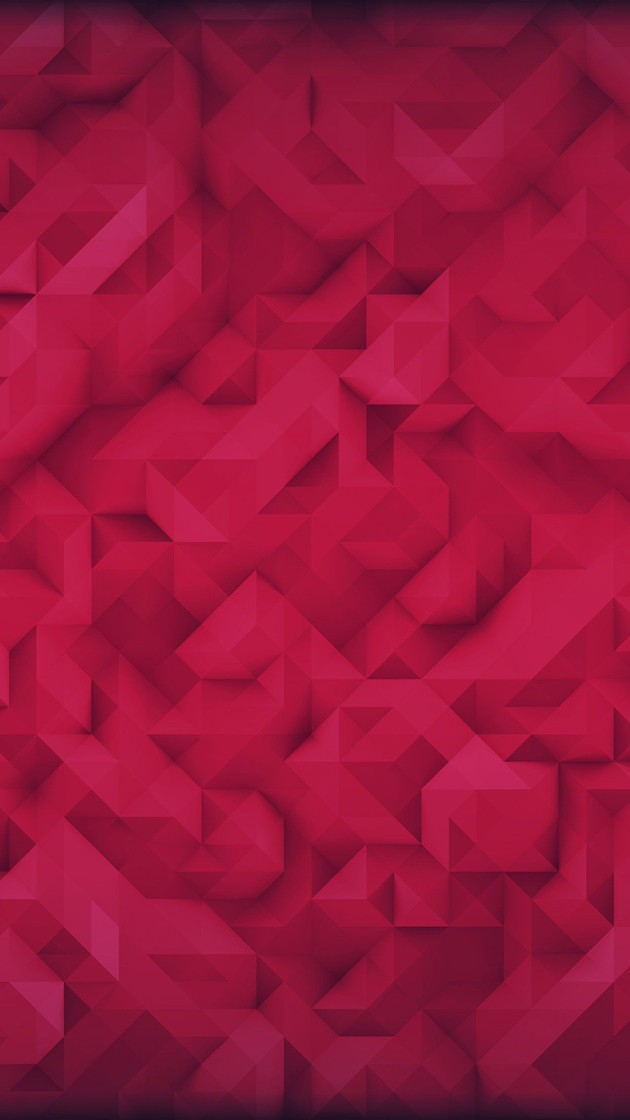 Polygon Art Red Triangle Pattern iPhone 8 Wallpaper Free Download