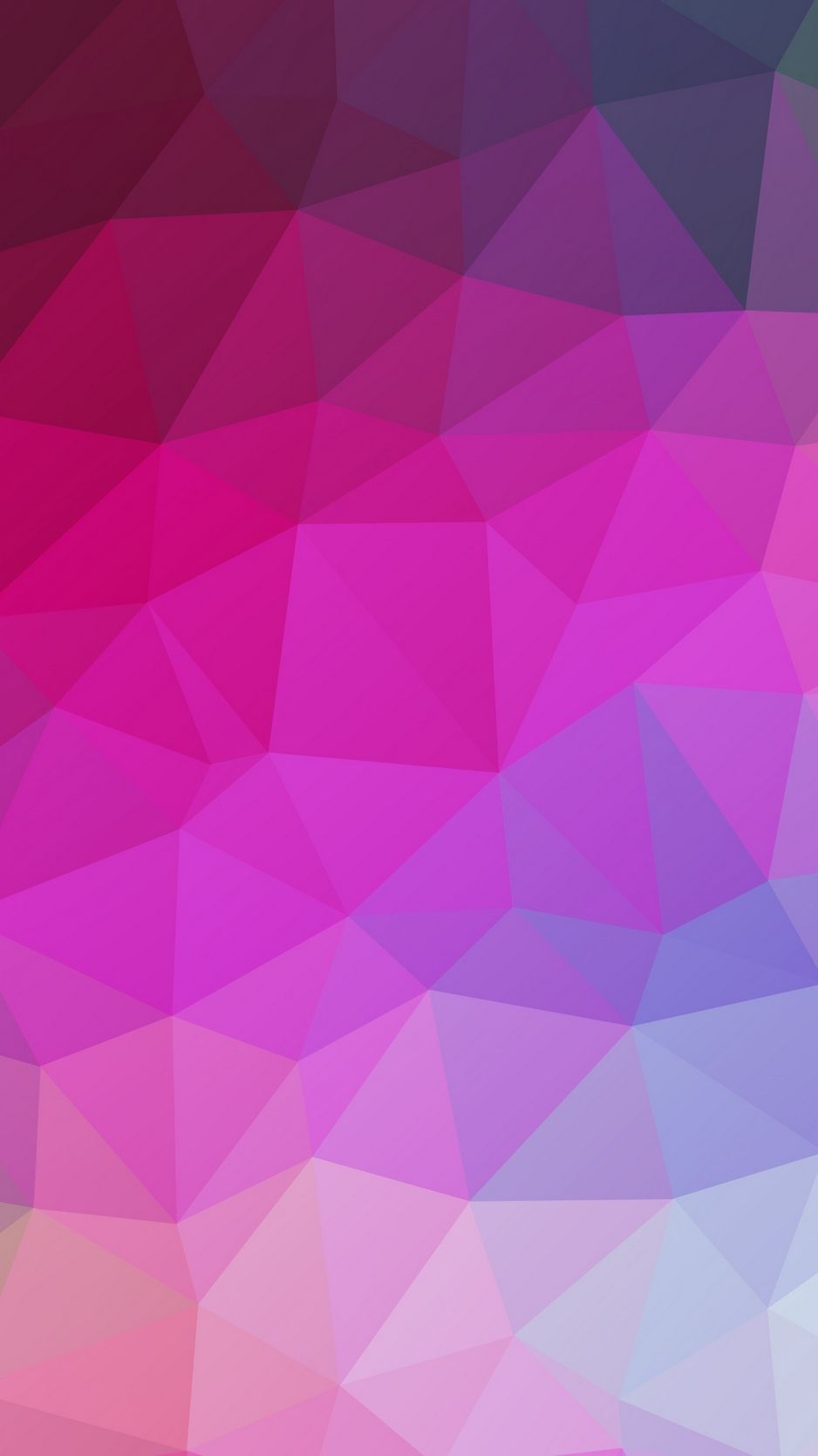 Download wallpaper 938x1668 polygon, pink, triangle, geometric