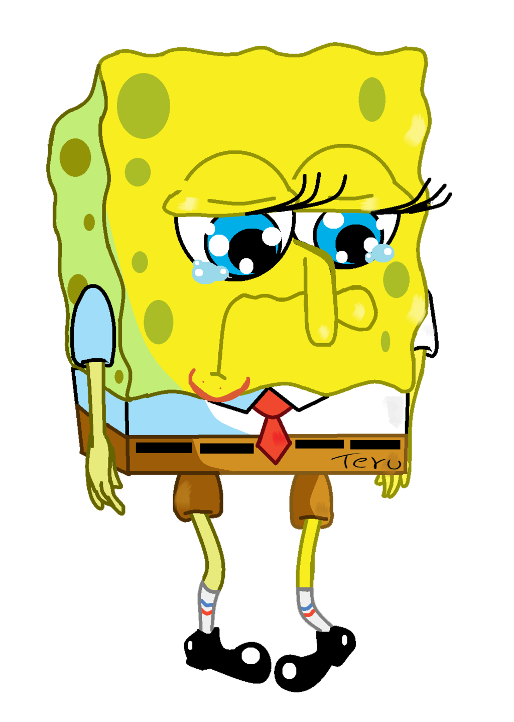 Sad Spongebob Clipart