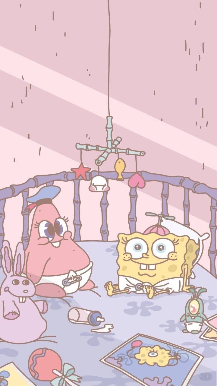 Download Lethargic, Old, And Depressed Spongebob Wallpaper