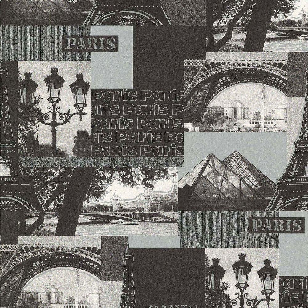 Galerie City Life Paris Themed Photo Collage Wallpaper