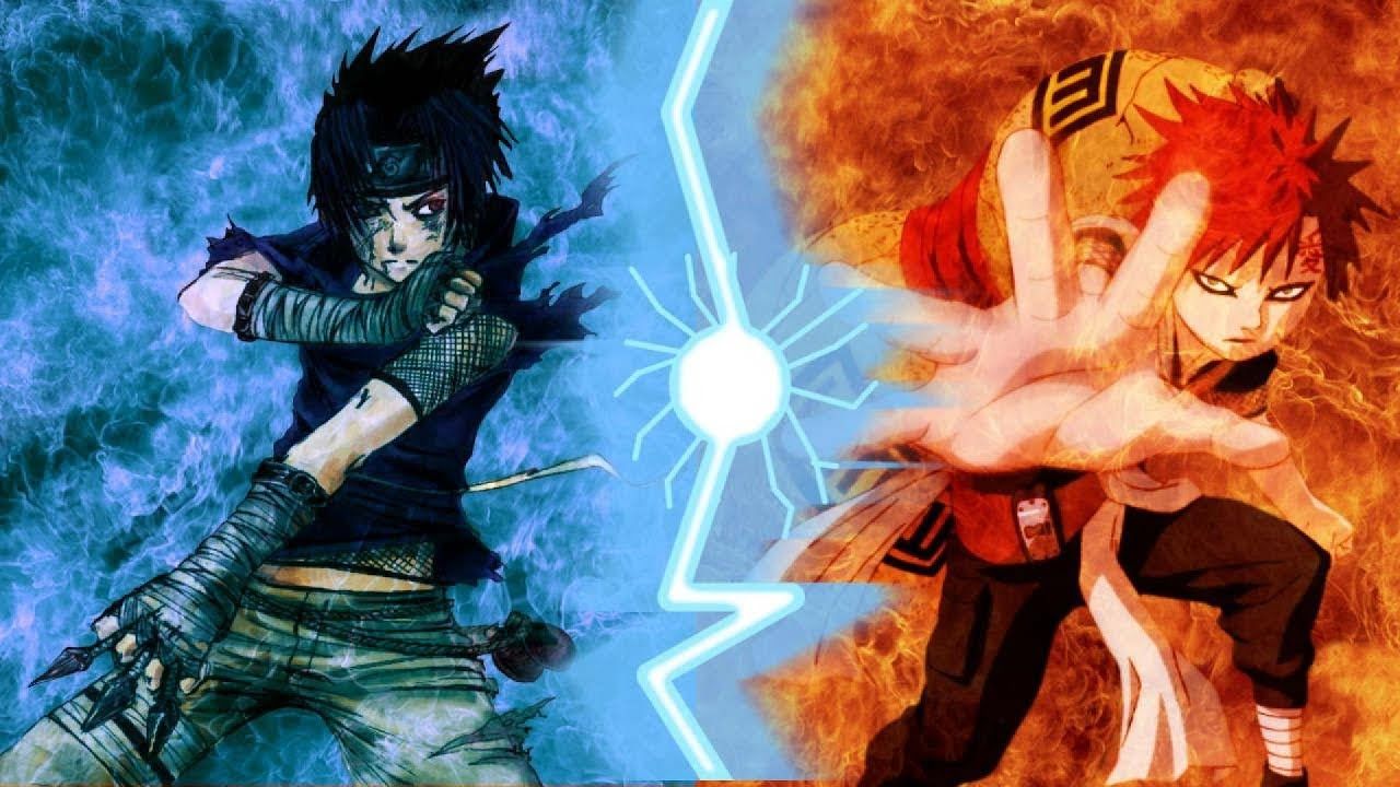 sasuke vs gaara shippuden