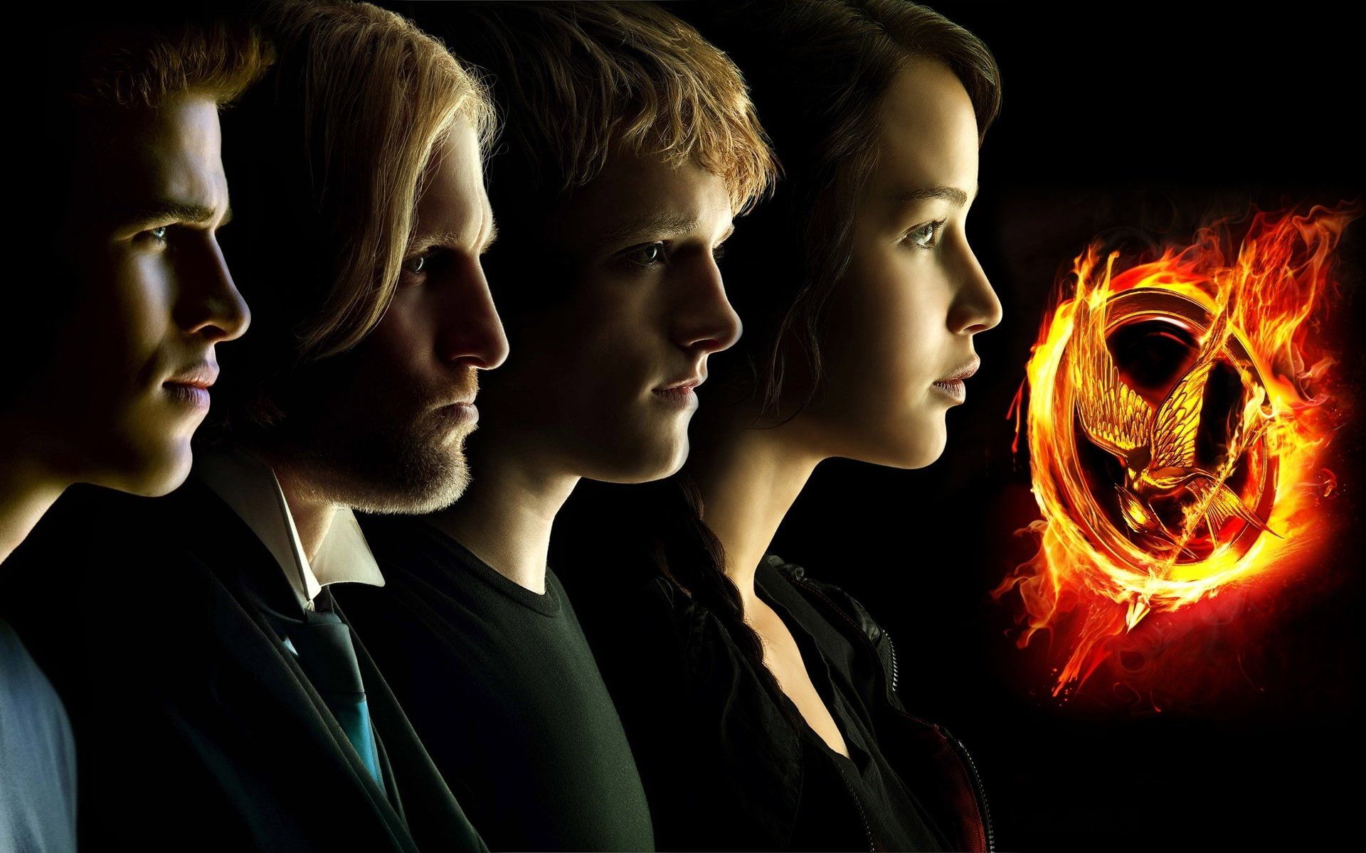 The Hunger Games logo, Fire, Games, The, Wallpaper, Alma, Bird