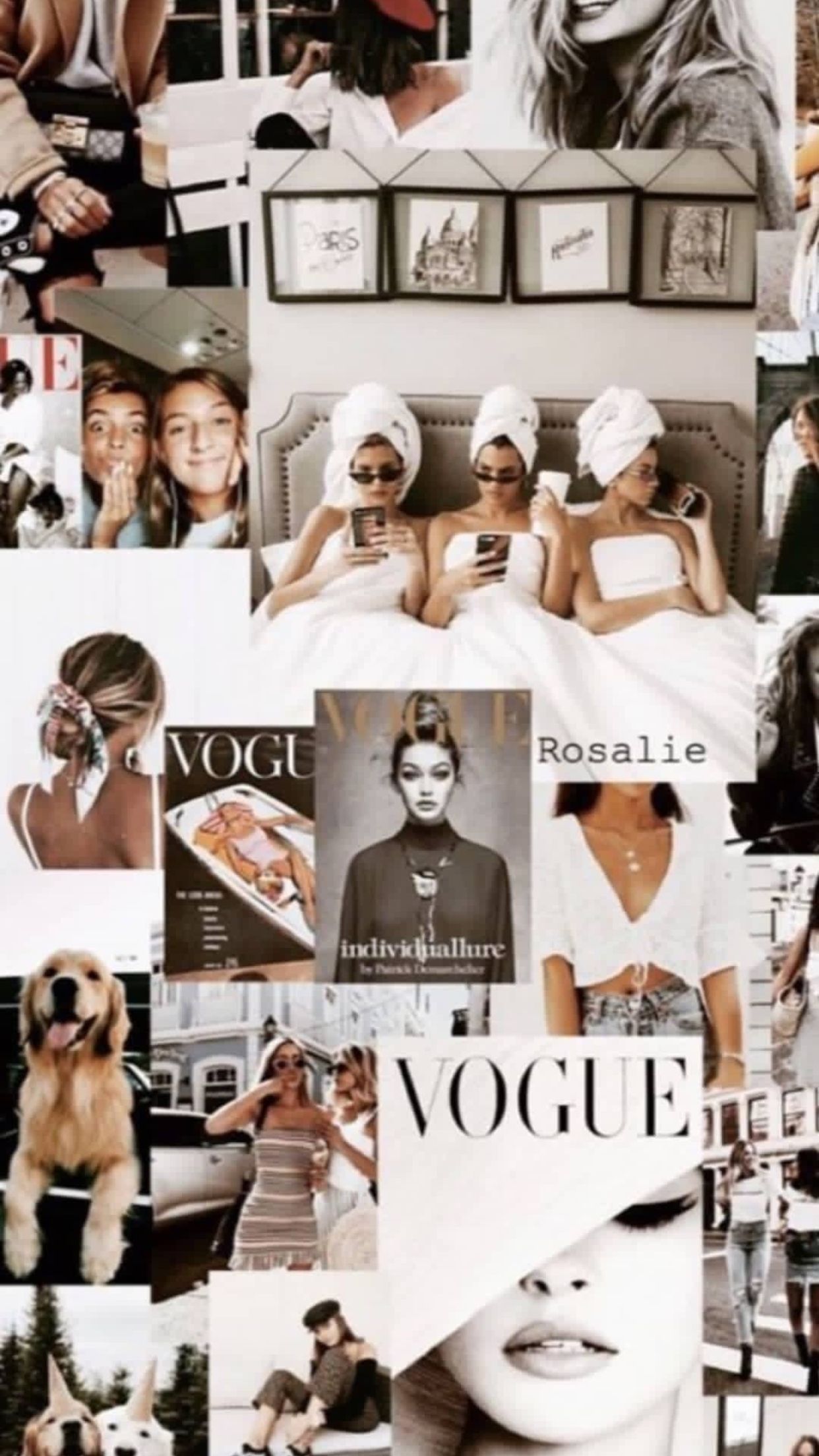Wallpaper- Vogue aesthetic. iPhone wallpaper vintage, Vogue