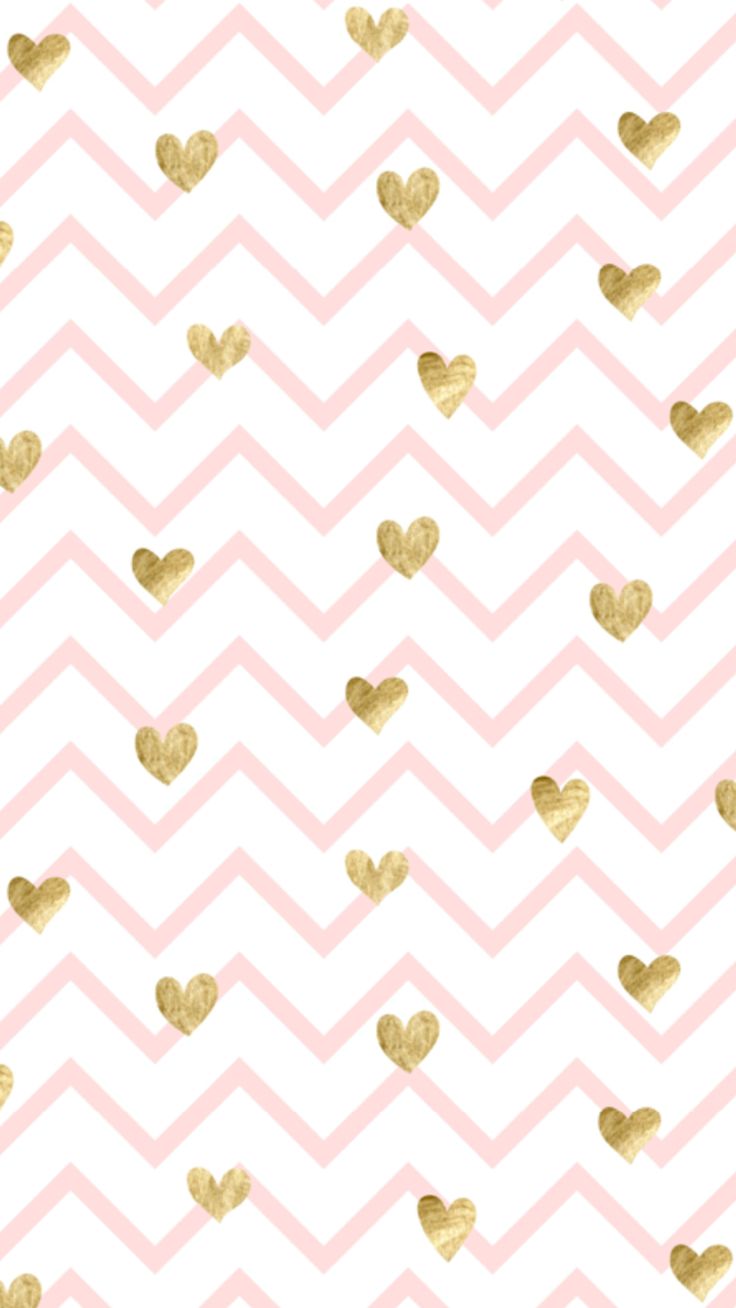 love #hearts #heart #iphonewallpaper #chevron #gold #wallpaper