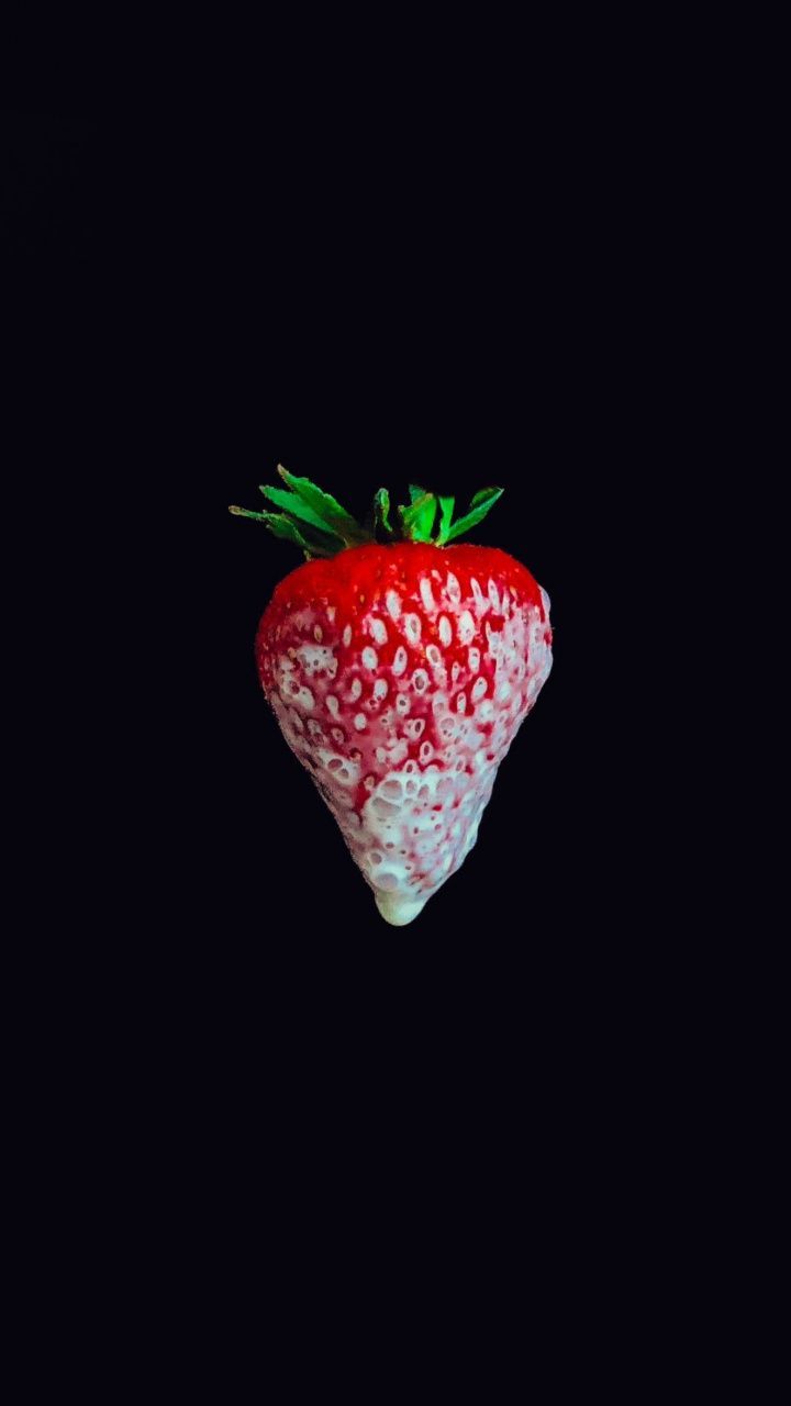 Strawberry, minimal, 720x1280 wallpaper. Fruit wallpaper