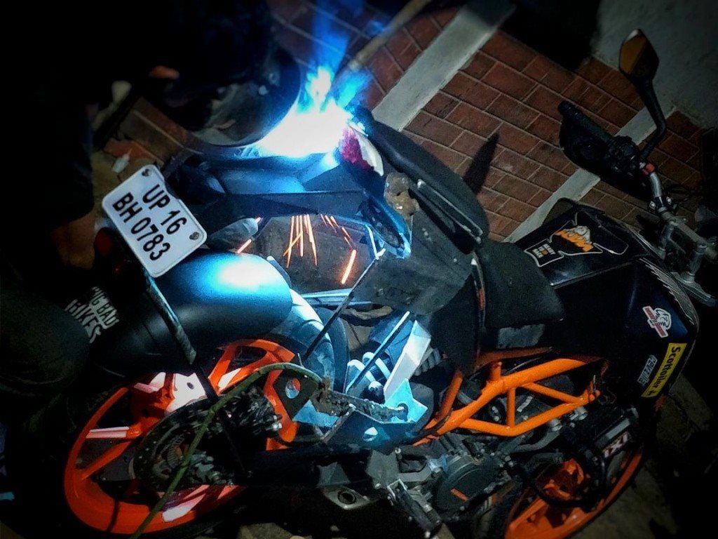 KTM Duke modifications and how to carry your fuel properly