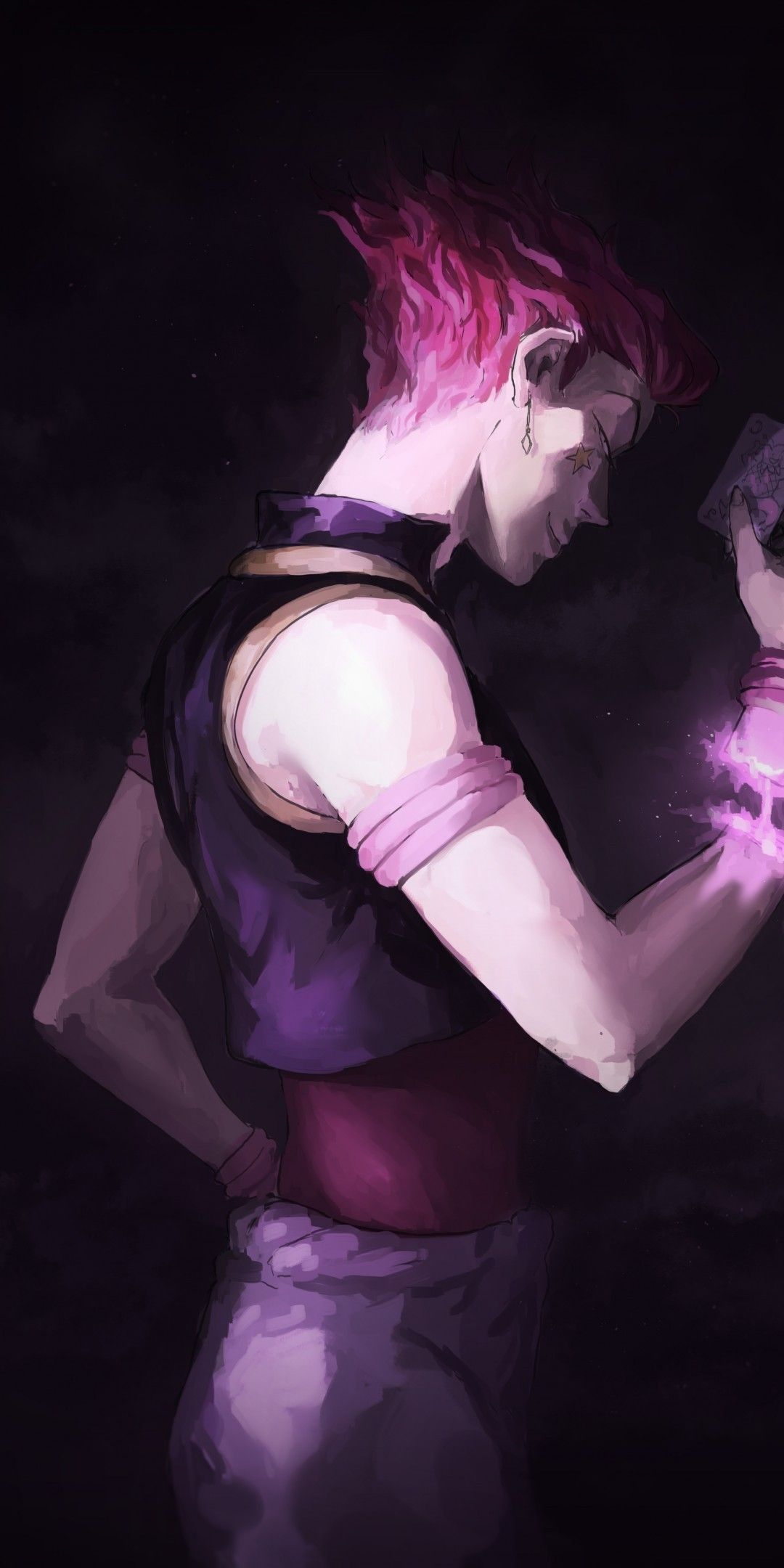 Hunter X Hunter, Hisoka Morow, Card, Smirk X Hunter iPhone Wallpaper & Background Download