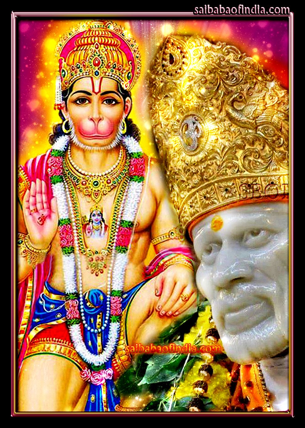 Hanuman Saibaba Wallpaper Saibabaofindia Sboi Shirdi