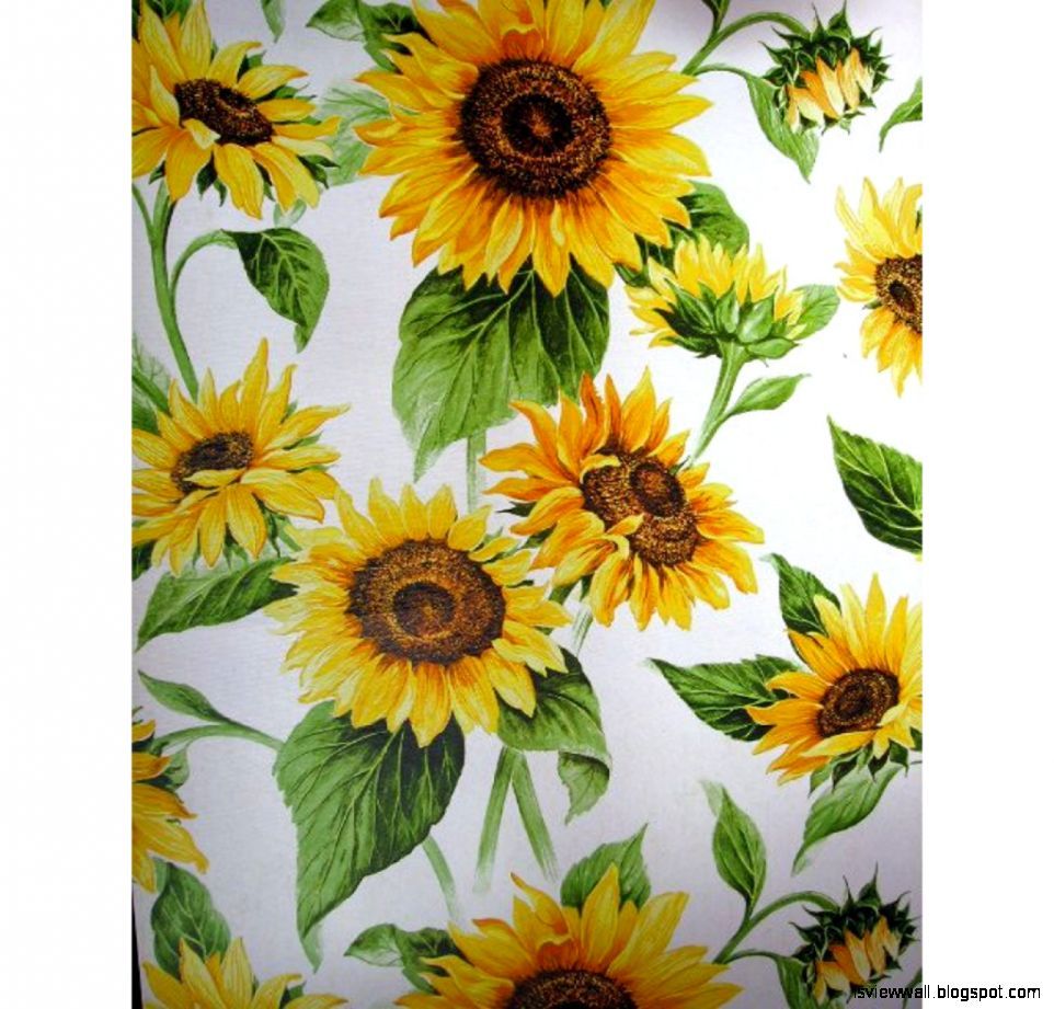 Vintage Sunflowers Wallpaper Sunflower