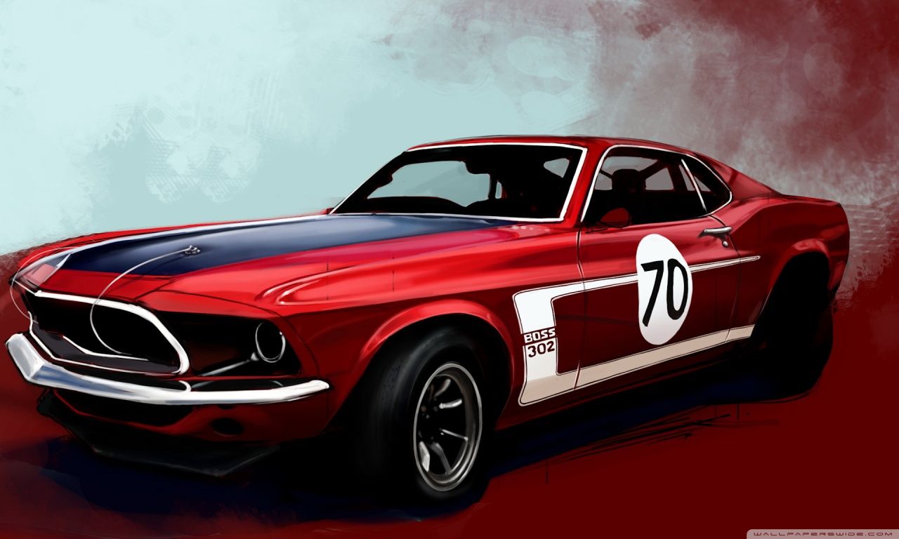 Red Classic Car Wallpaper. Body Painting Galleries
